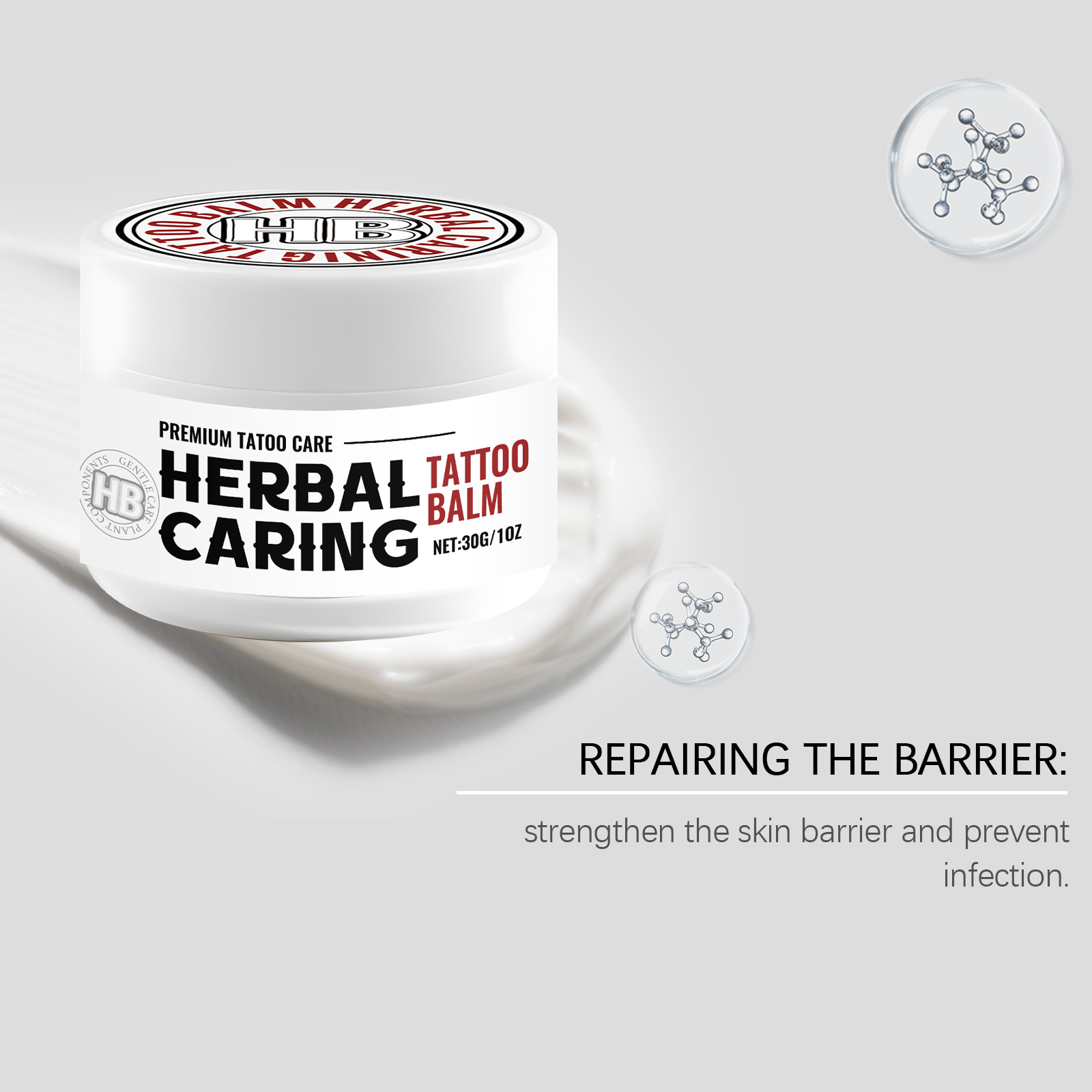 Herbal Tattoo Care Ointment Mild Gentle Nourishing Moisturizing Daily Care For Human Body Skin Care