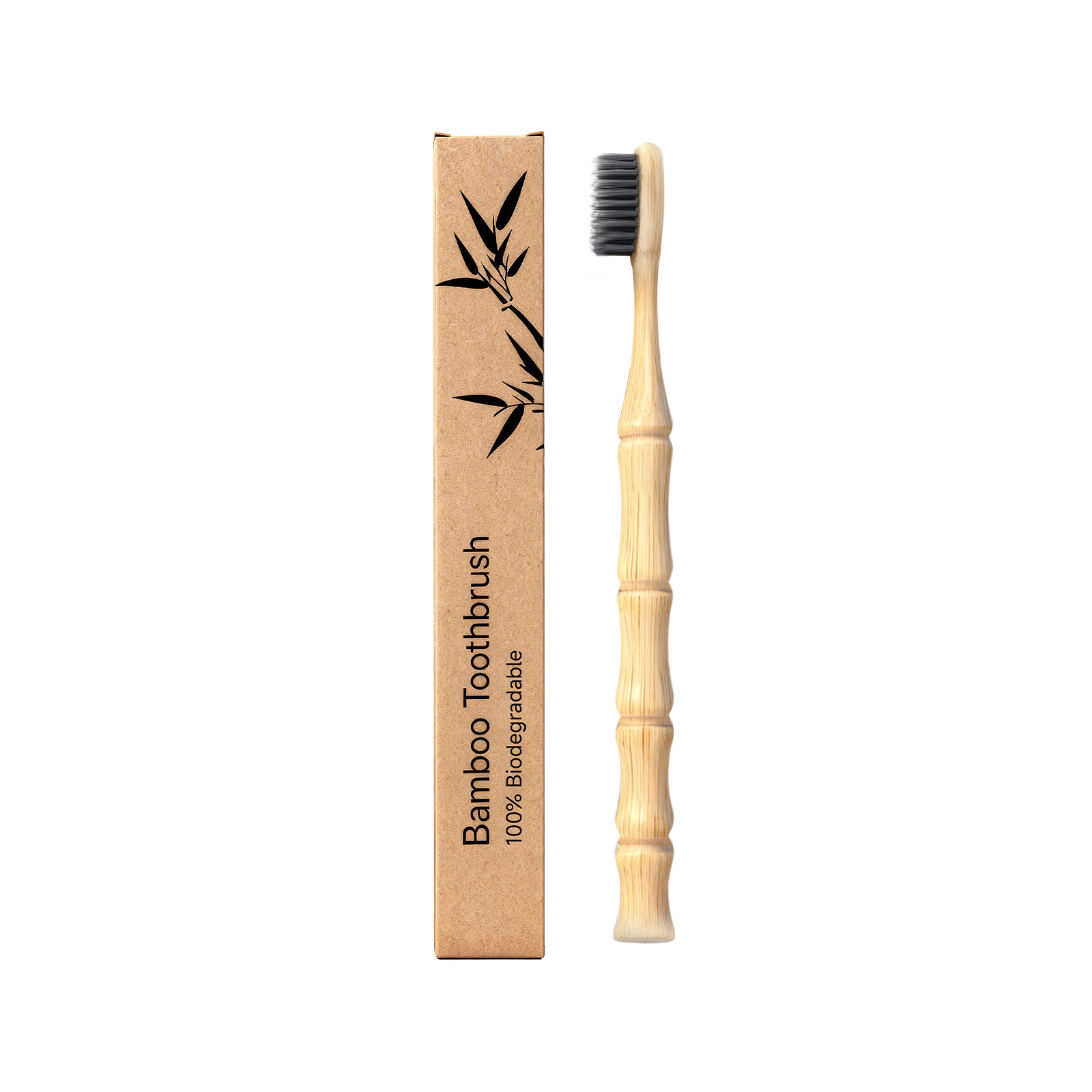 Bamboo Toothbrush Spiral Texture Comfortable Handle Labor Saving Grip Daily Teeth Cleansing Gentle Holding Easy Tooth Care Soft Hand Feel