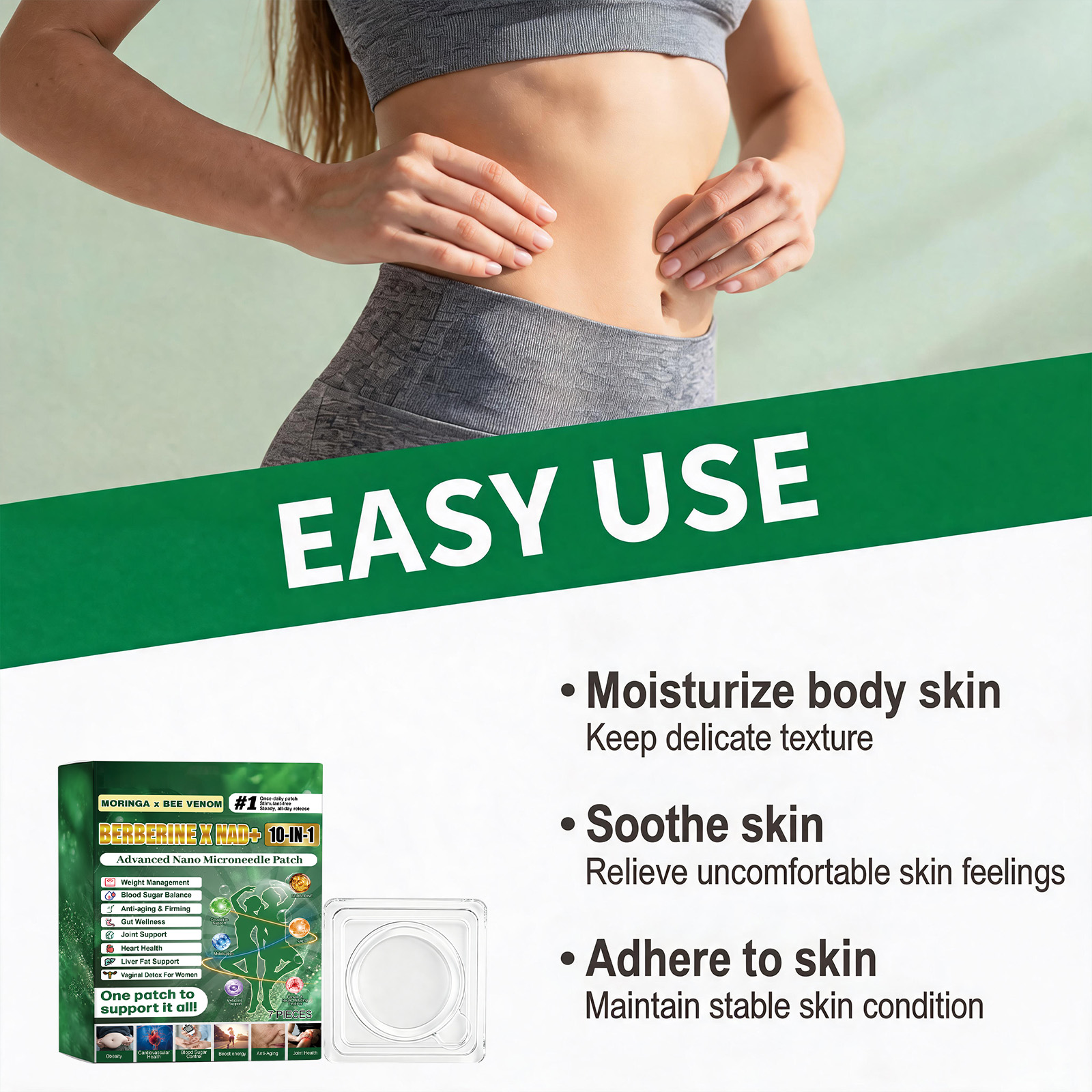 Compound Plant Extract Care Patch Mild Natural Formula Soft Skin Friendly Close Fit Tiny Portable Easy Attach Daily Skin Care