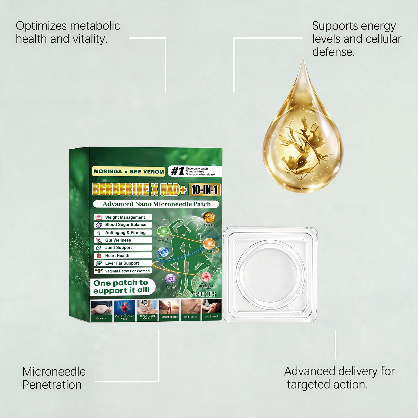 Compound Plant Extract Care Patch Mild Natural Formula Soft Skin Friendly Close Fit Tiny Portable Easy Attach Daily Skin Care