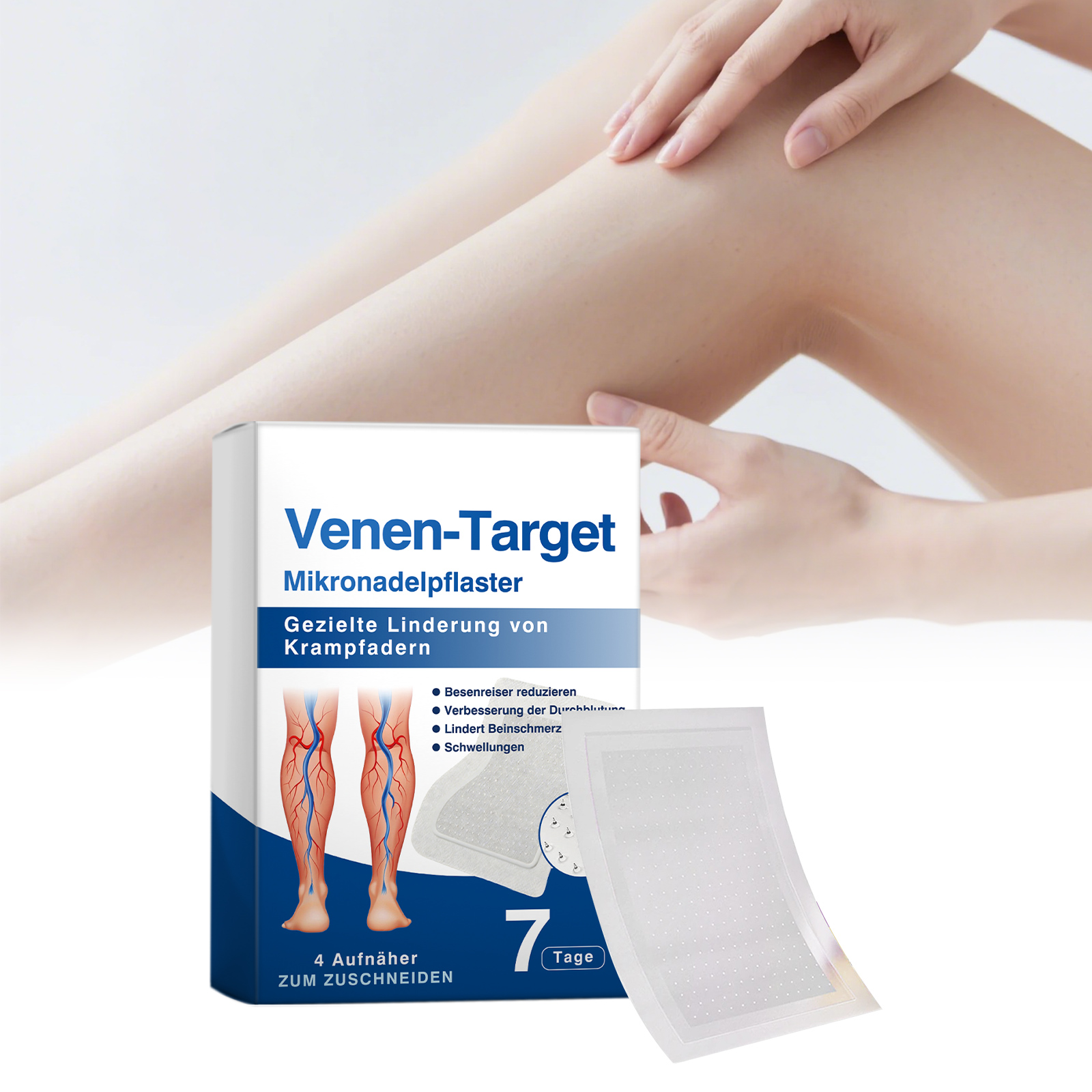 Leg Care Patch Mild Soft Smooth Lightweight Breathable Comfortable External Convenient Massage Leg Skin
