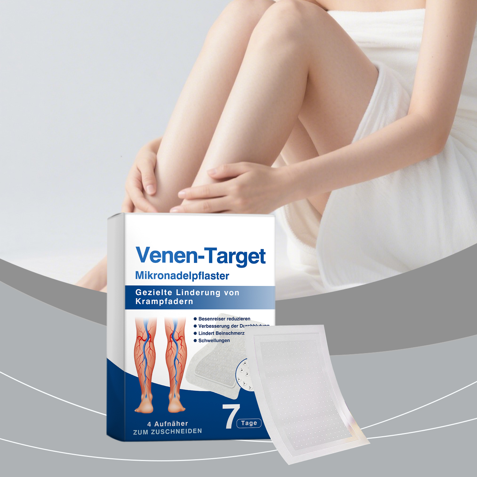Leg Care Patch Mild Soft Smooth Lightweight Breathable Comfortable External Convenient Massage Leg Skin