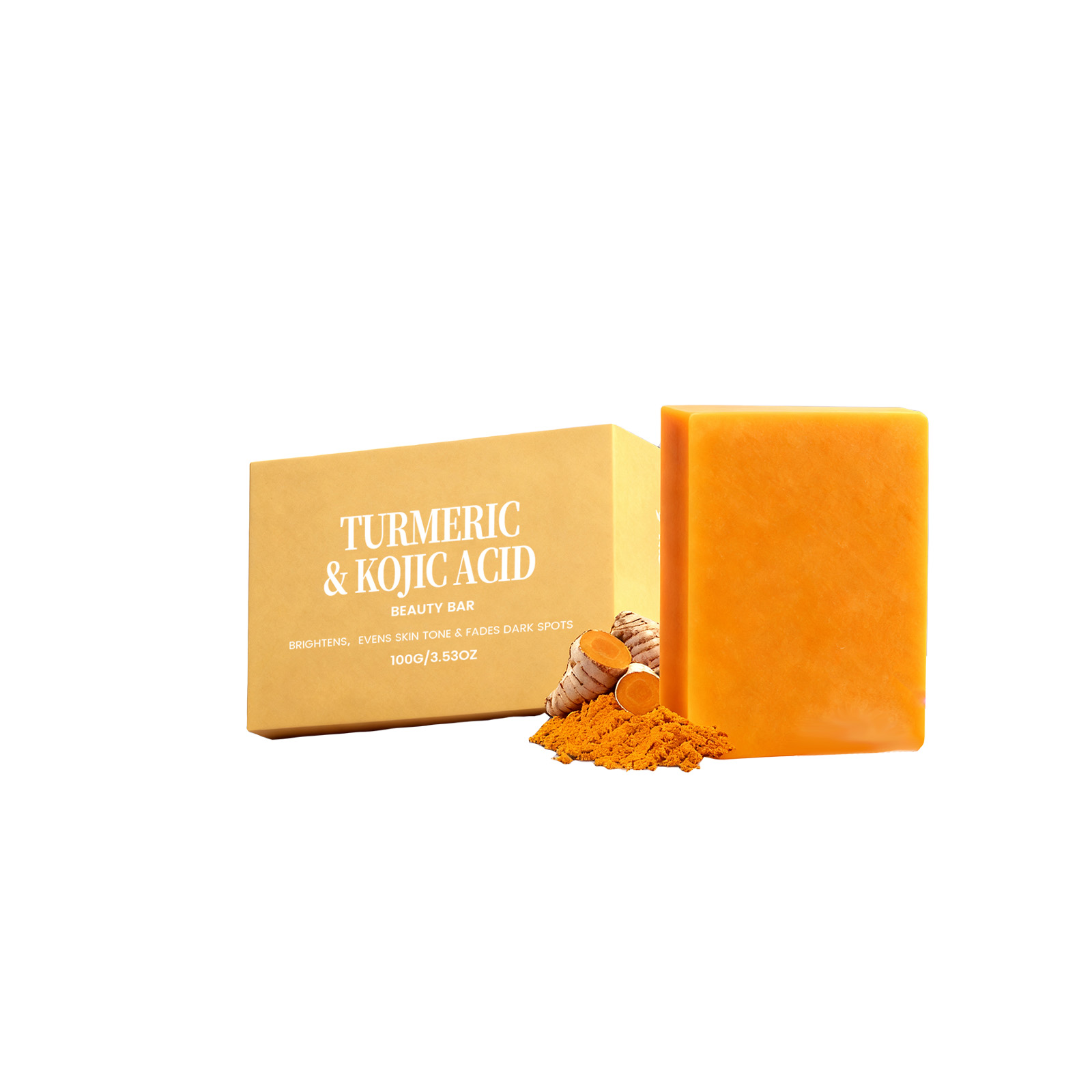 Turmeric Brightening Bath Soap Mild Cleansing Moisturizing Softening Glowing Purifying Refreshing Skin Body Wash