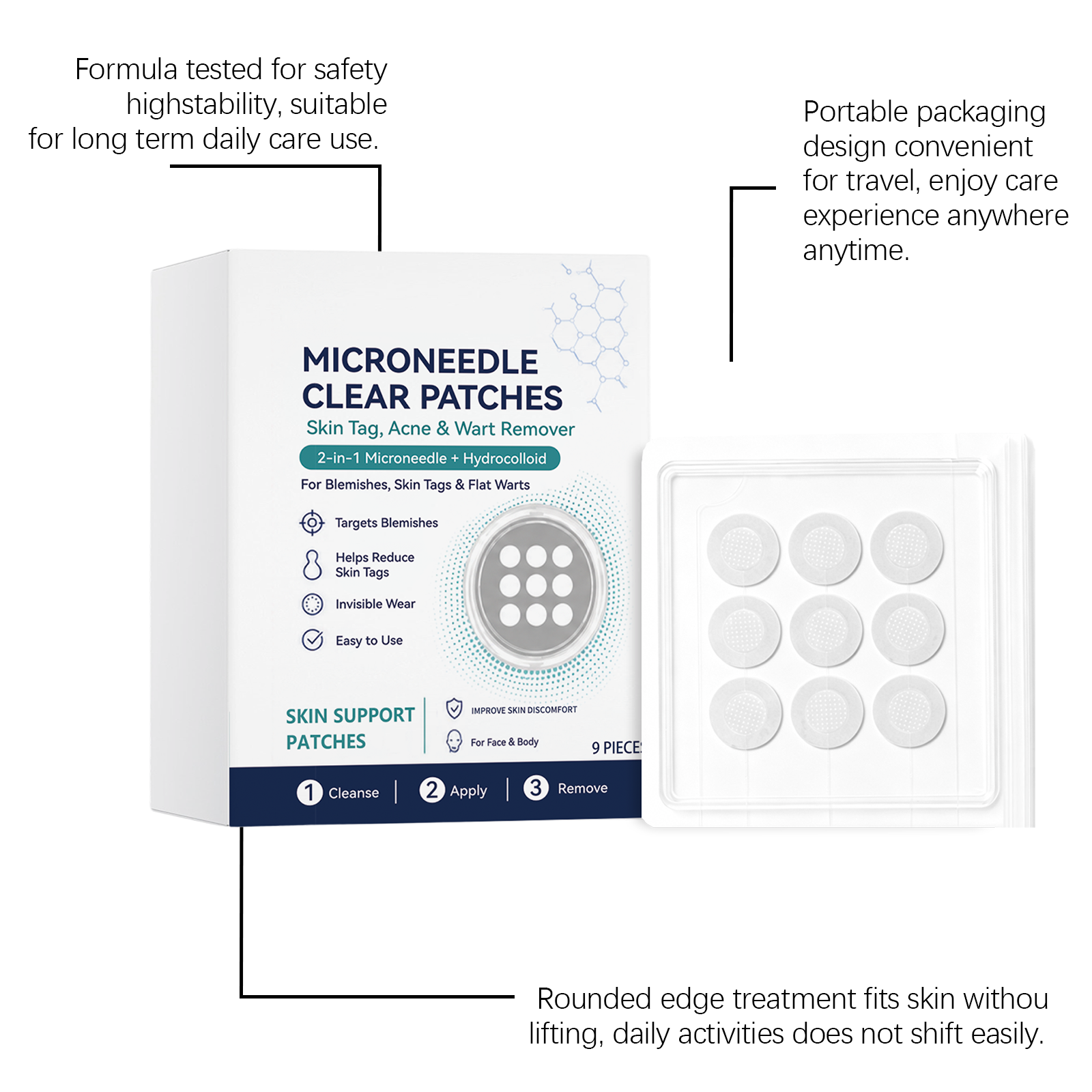 Acne Care Patch Mild Gentle Soothing Comfort Hydrating Refreshing Facial Blemish Skin Daily Treatment