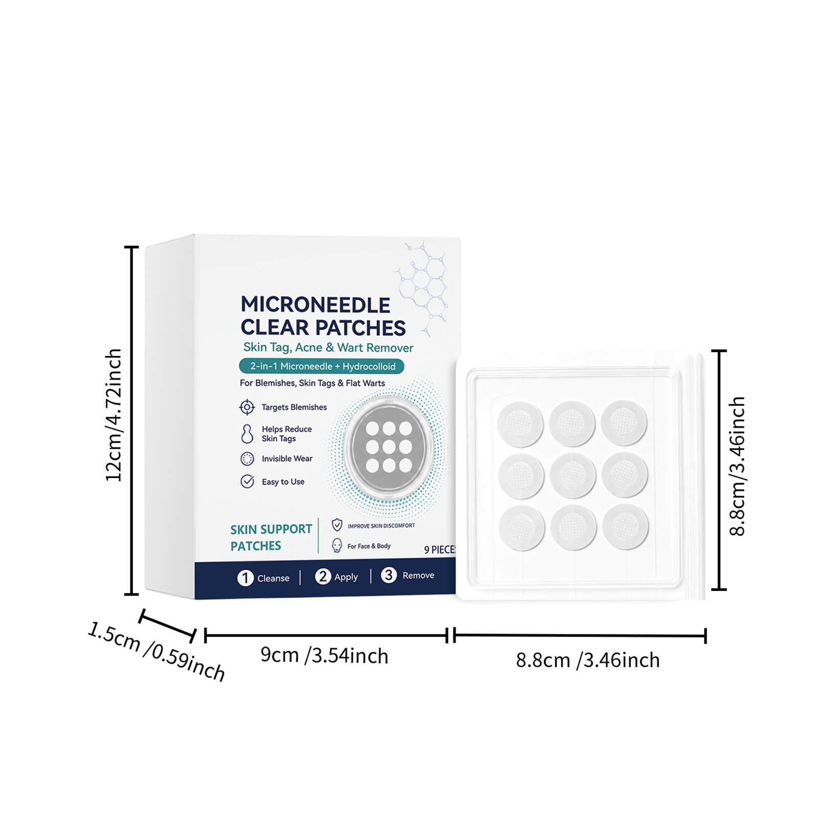 Acne Care Patch Mild Gentle Soothing Comfort Hydrating Refreshing Facial Blemish Skin Daily Treatment