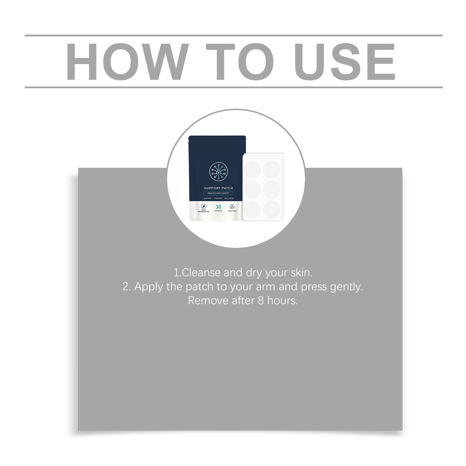 Body Care Auxiliary Patch Mild Ingredients Multi Effect Nourish Soft Skin Portable Vitality Sticker