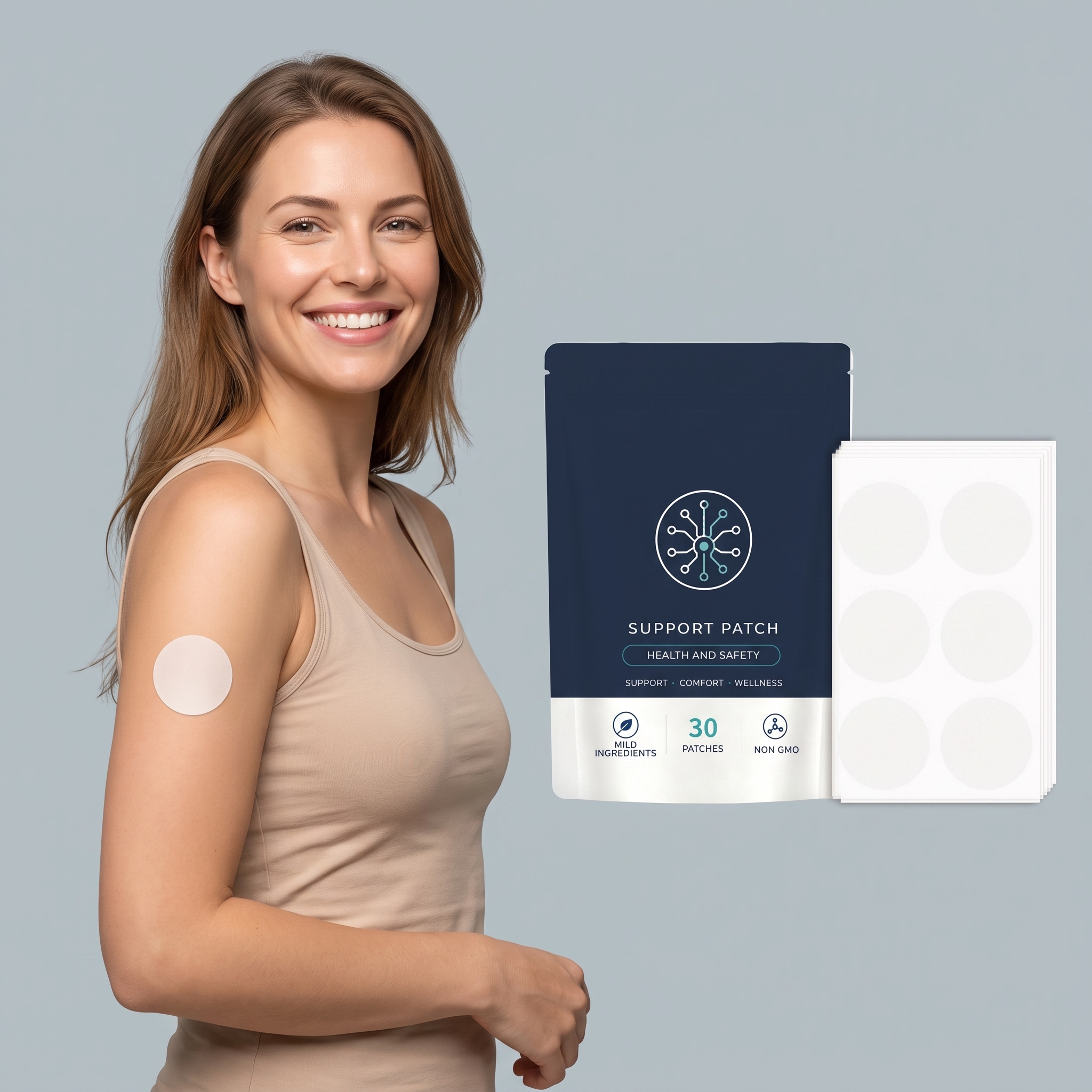 Body Care Auxiliary Patch Mild Ingredients Multi Effect Nourish Soft Skin Portable Vitality Sticker