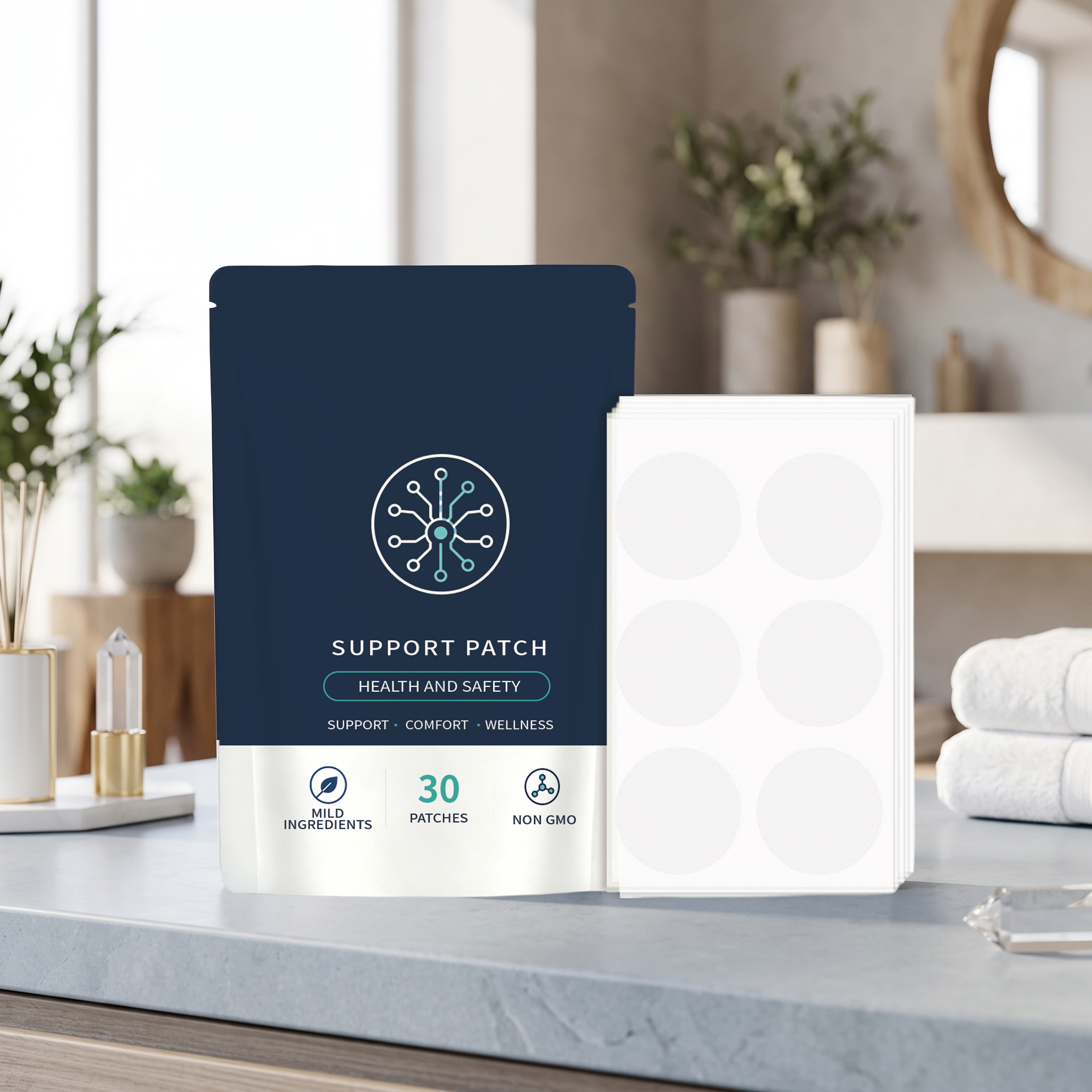 Body Care Auxiliary Patch Mild Ingredients Multi Effect Nourish Soft Skin Portable Vitality Sticker
