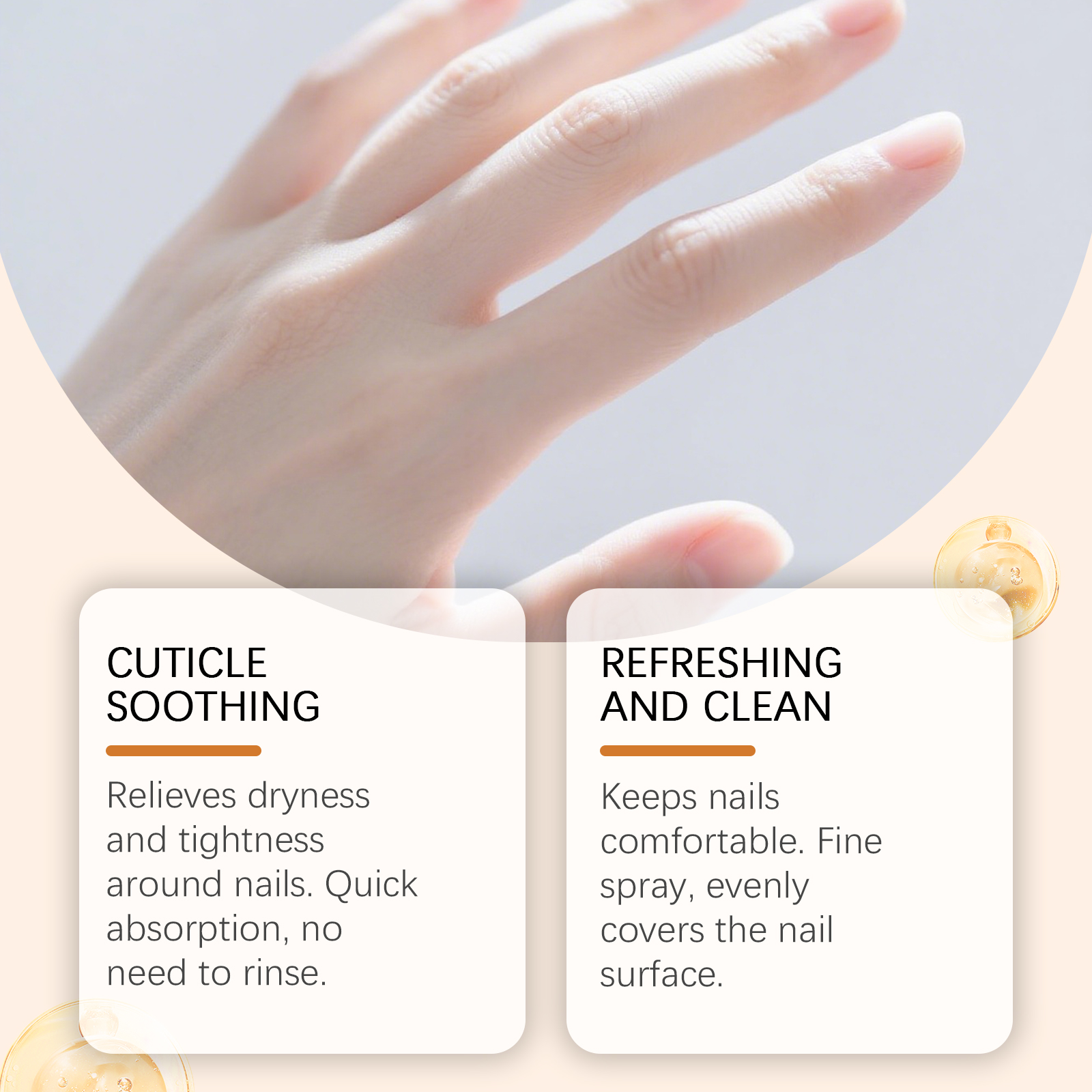 Nail Care Spray Daily Mild Nourishment Improve Nail Cuticle Cleansing Auxiliary Care Nails