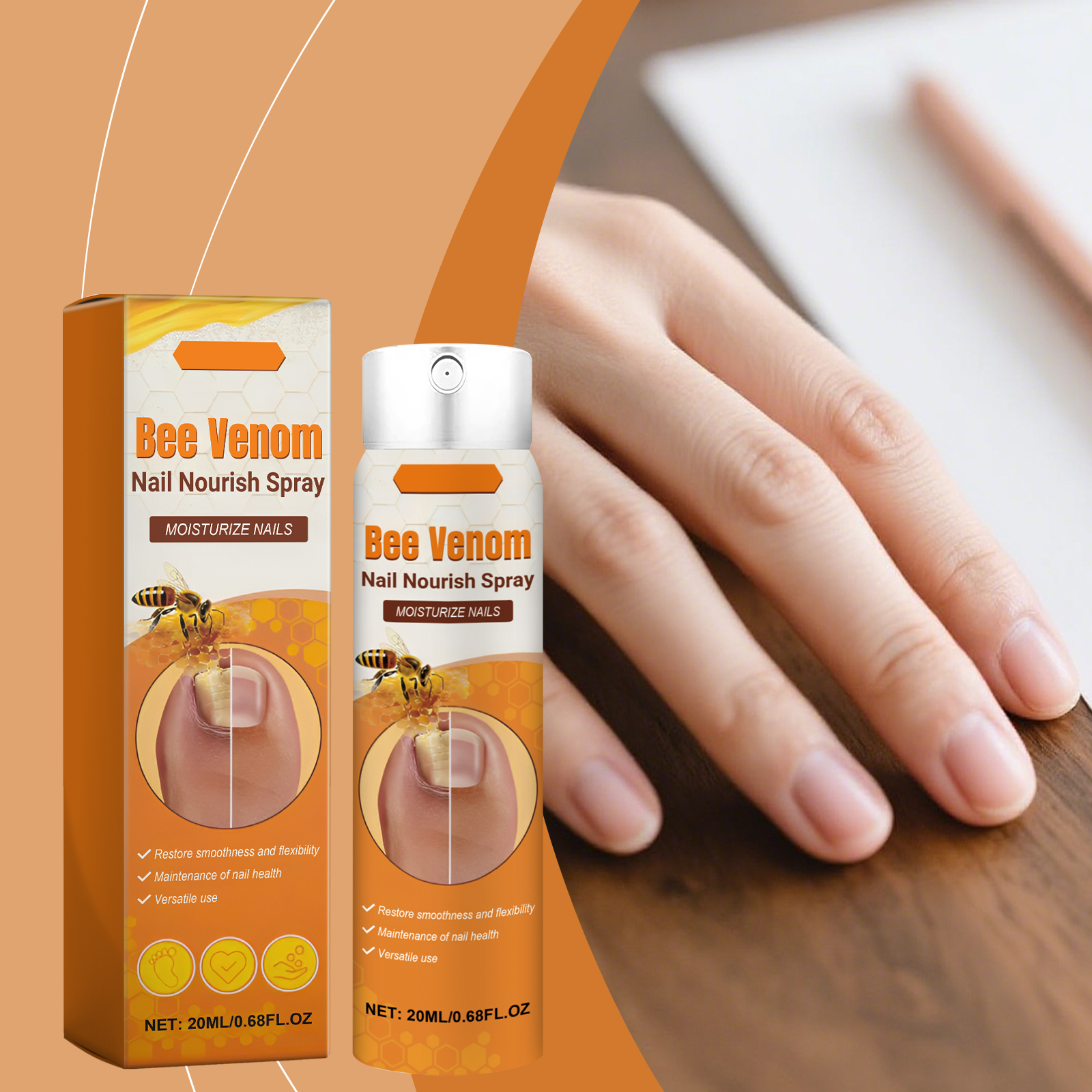 Nail Care Spray Daily Mild Nourishment Improve Nail Cuticle Cleansing Auxiliary Care Nails