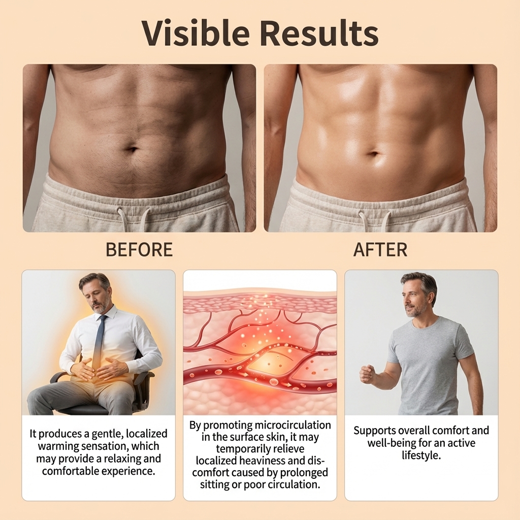 Male Care Patch Gentle Skin Friendly Breathable Sedentary Discomfort Local Vitality Improvement Comfort Daily Maintenance