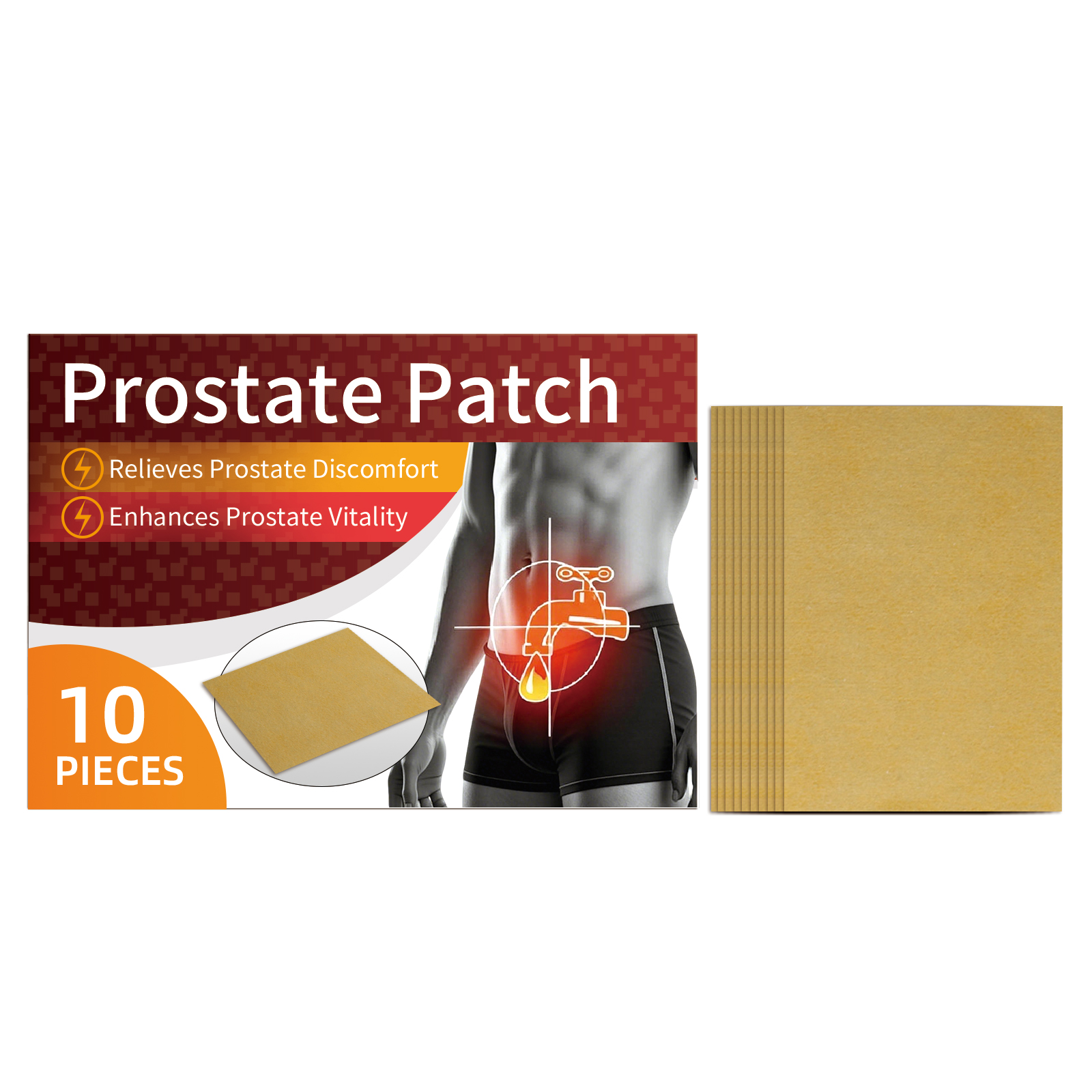 Male Care Patch Gentle Skin Friendly Breathable Sedentary Discomfort Local Vitality Improvement Comfort Daily Maintenance