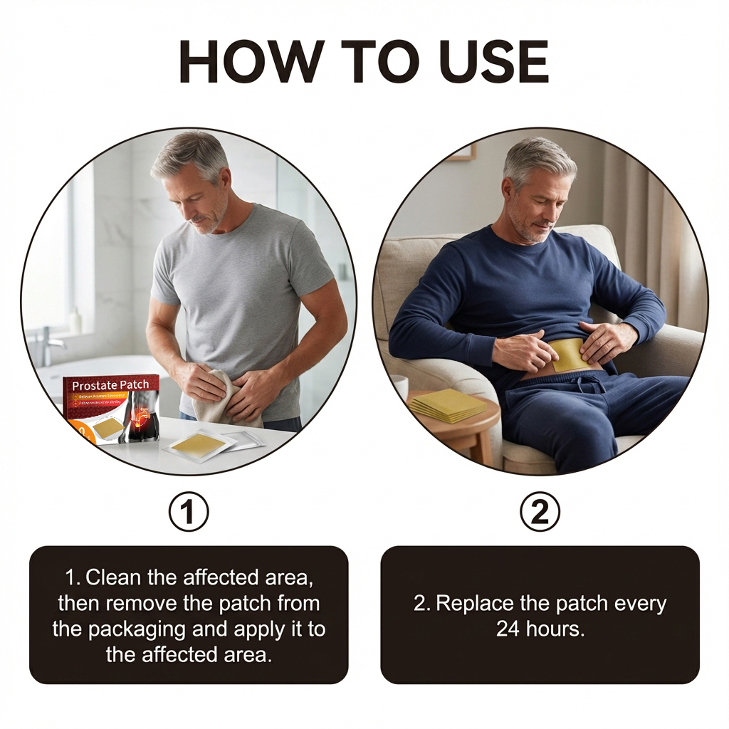 Male Care Patch Gentle Skin Friendly Breathable Sedentary Discomfort Local Vitality Improvement Comfort Daily Maintenance