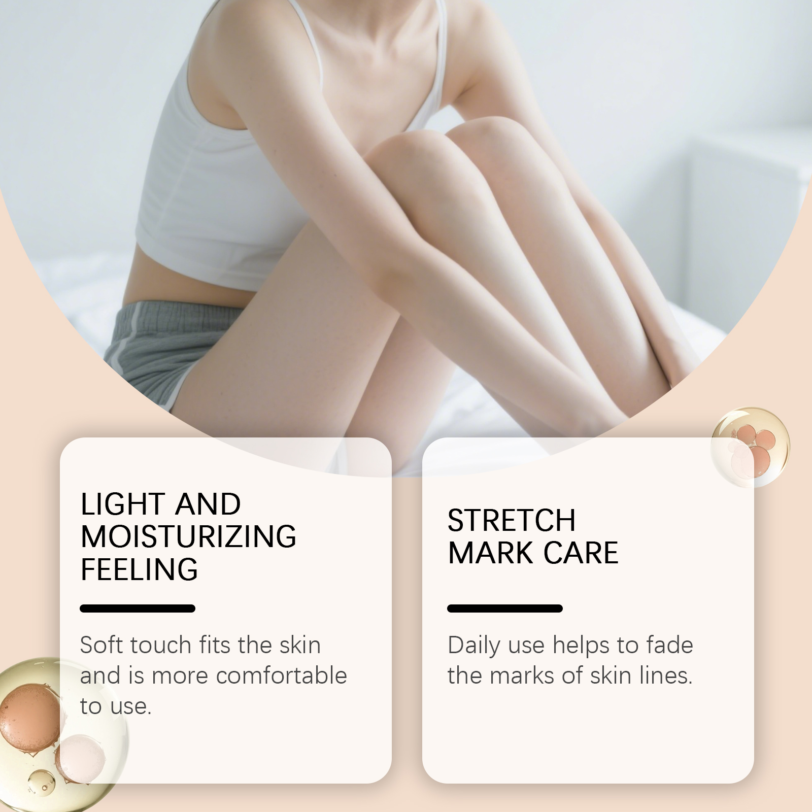Skin Elastic Care Cream Moisturizing Transparent Sodium Hyaluronate Brightening Neck Body Skin Tender