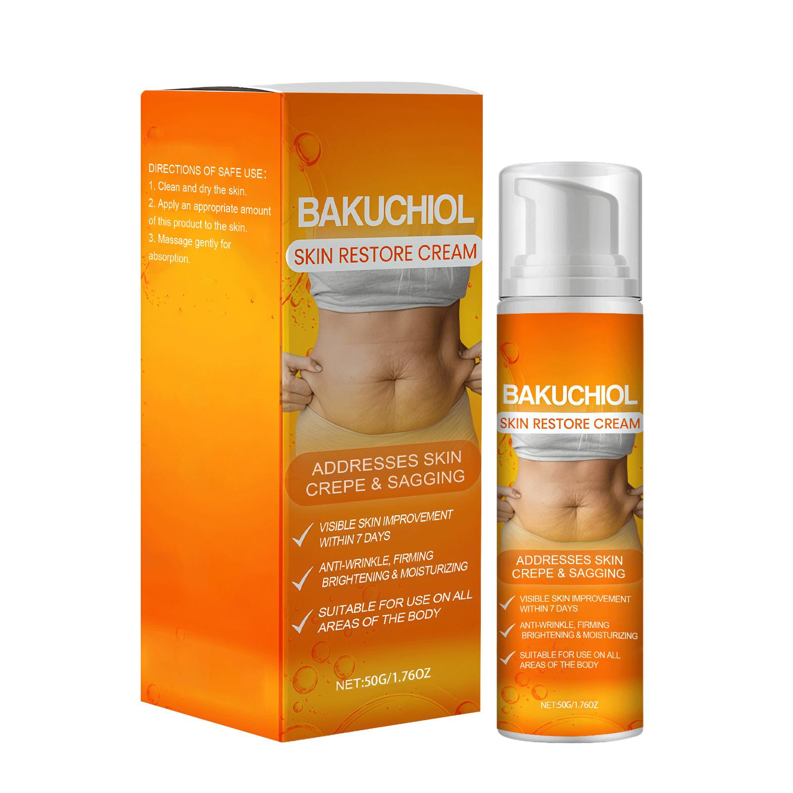Skin Elastic Care Cream Moisturizing Transparent Sodium Hyaluronate Brightening Neck Body Skin Tender