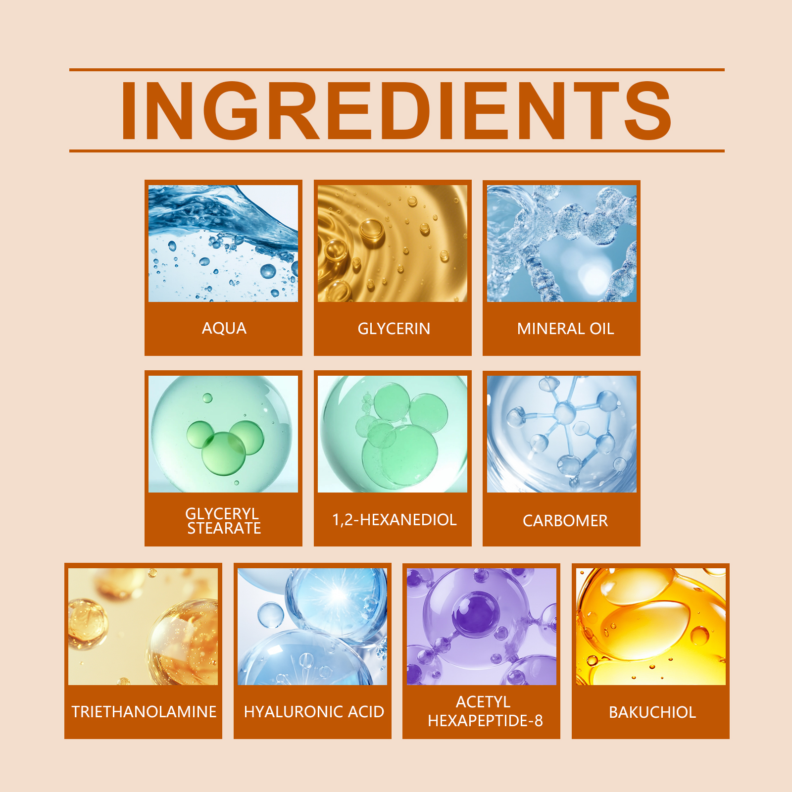 Skin Elastic Care Cream Moisturizing Transparent Sodium Hyaluronate Brightening Neck Body Skin Tender
