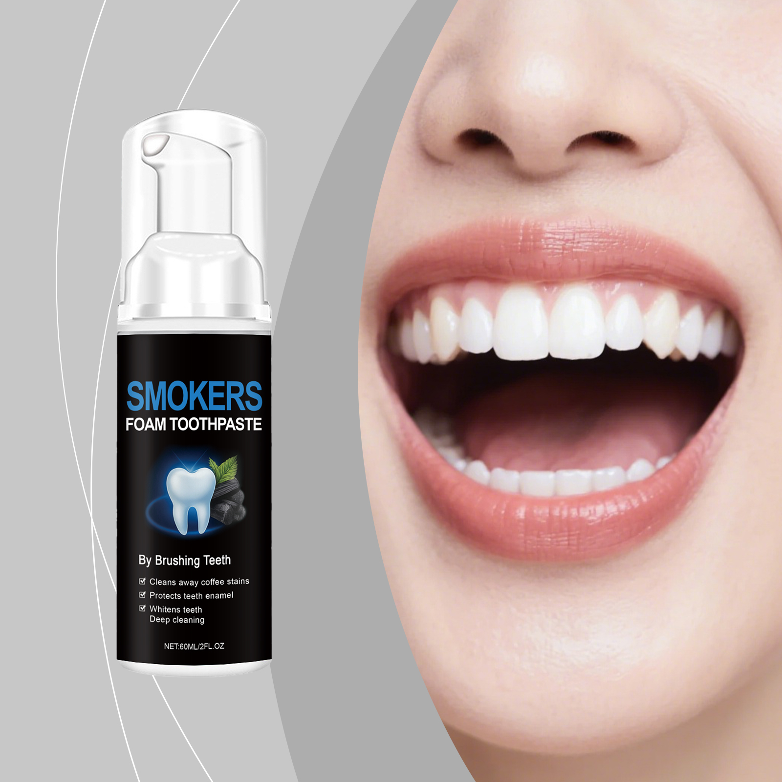 Teeth Cleaning Mousse Gentle Cleansing Foam Stain Removal Tooth Surface Fresh Comfort Clean Convenient Dental Care