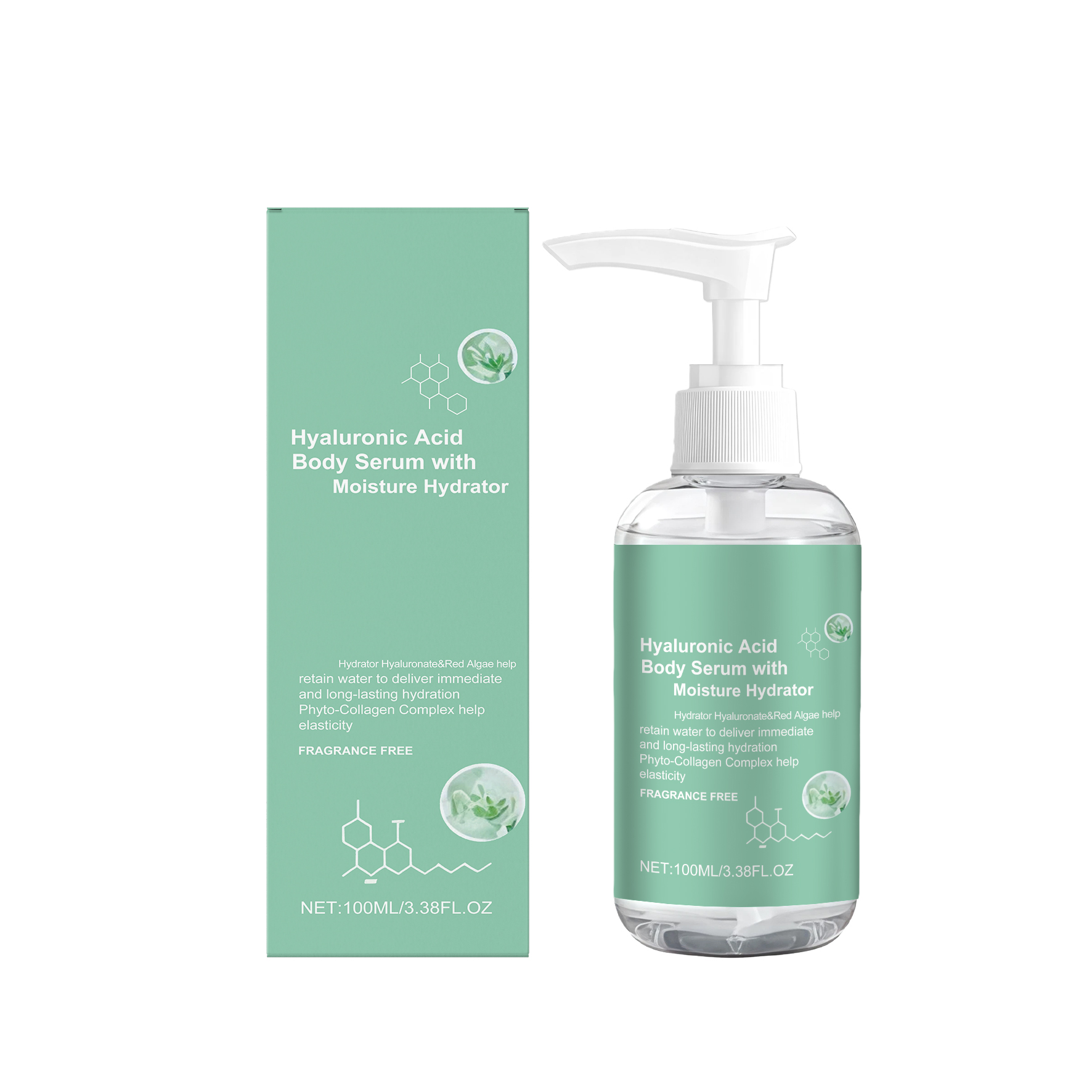 Hyaluronic Acid Body Essence Liquid Mild Nourish Elastic Smooth Skin Refreshing Texture Moisturizing Care