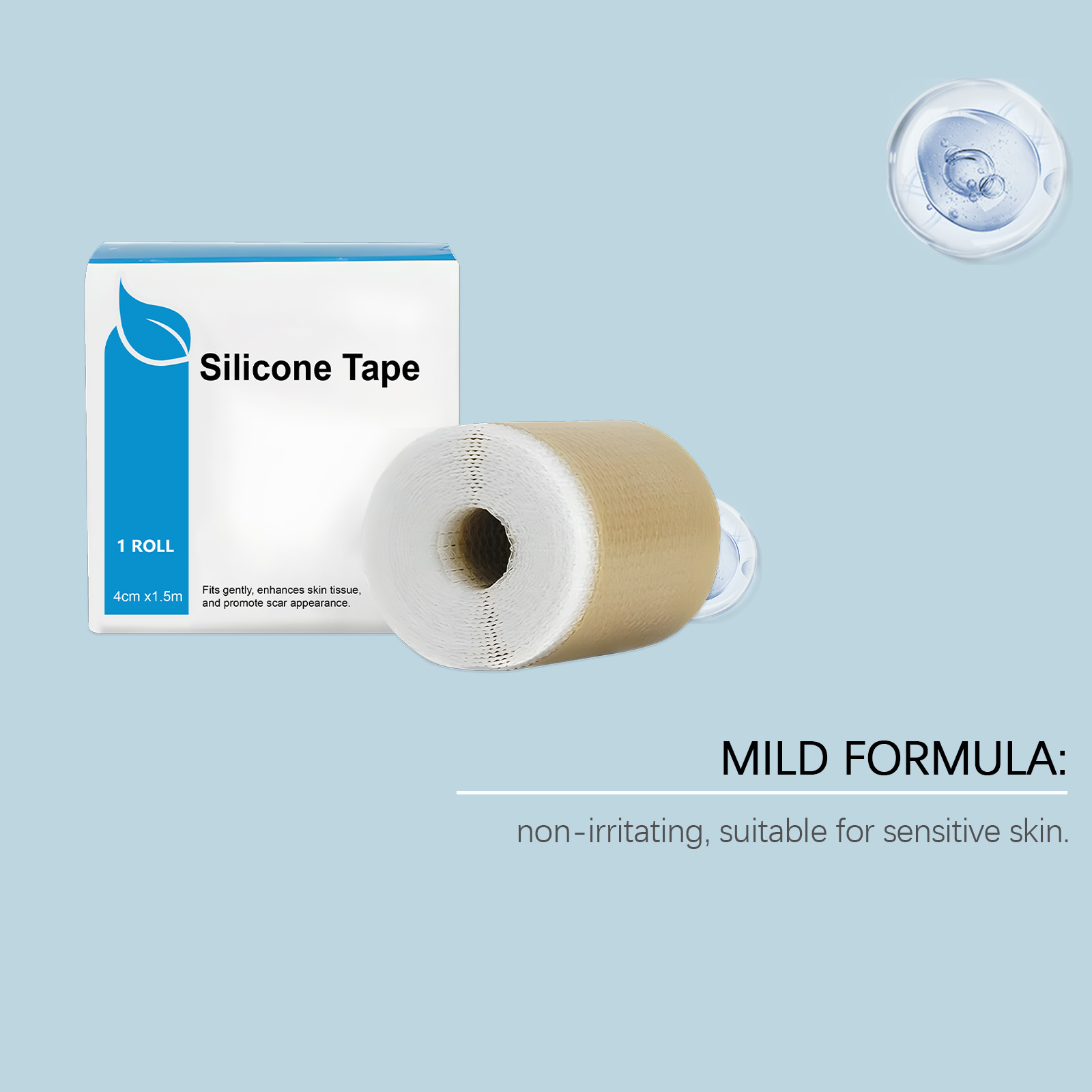 Silicone Comfort Care Patch Gentle Nourish Body Skin Soft Friendly Daily Skincare Sticker