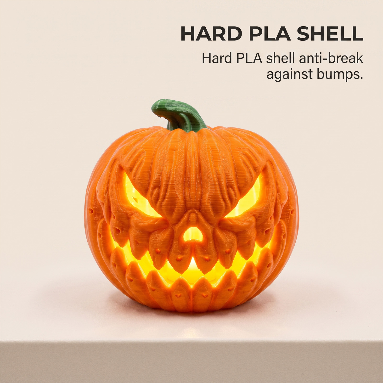 Glowing Pumpkin Lamp Interesting Simulation Appearance Halloween Festival Party Multi Scene Applicable Layout Decoration Prop