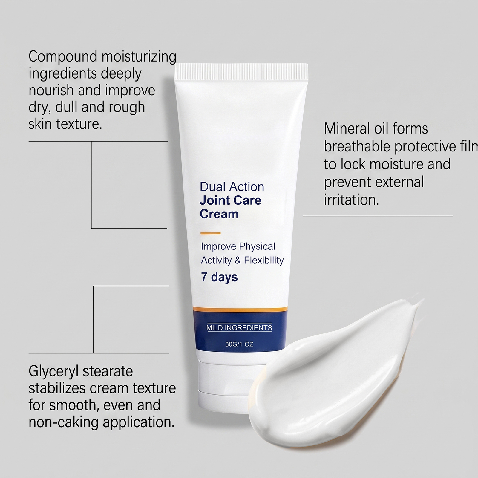 Joint Care Cream Daily Massage Body Joint Comfort Moist Mild Care External Smear Lotion
