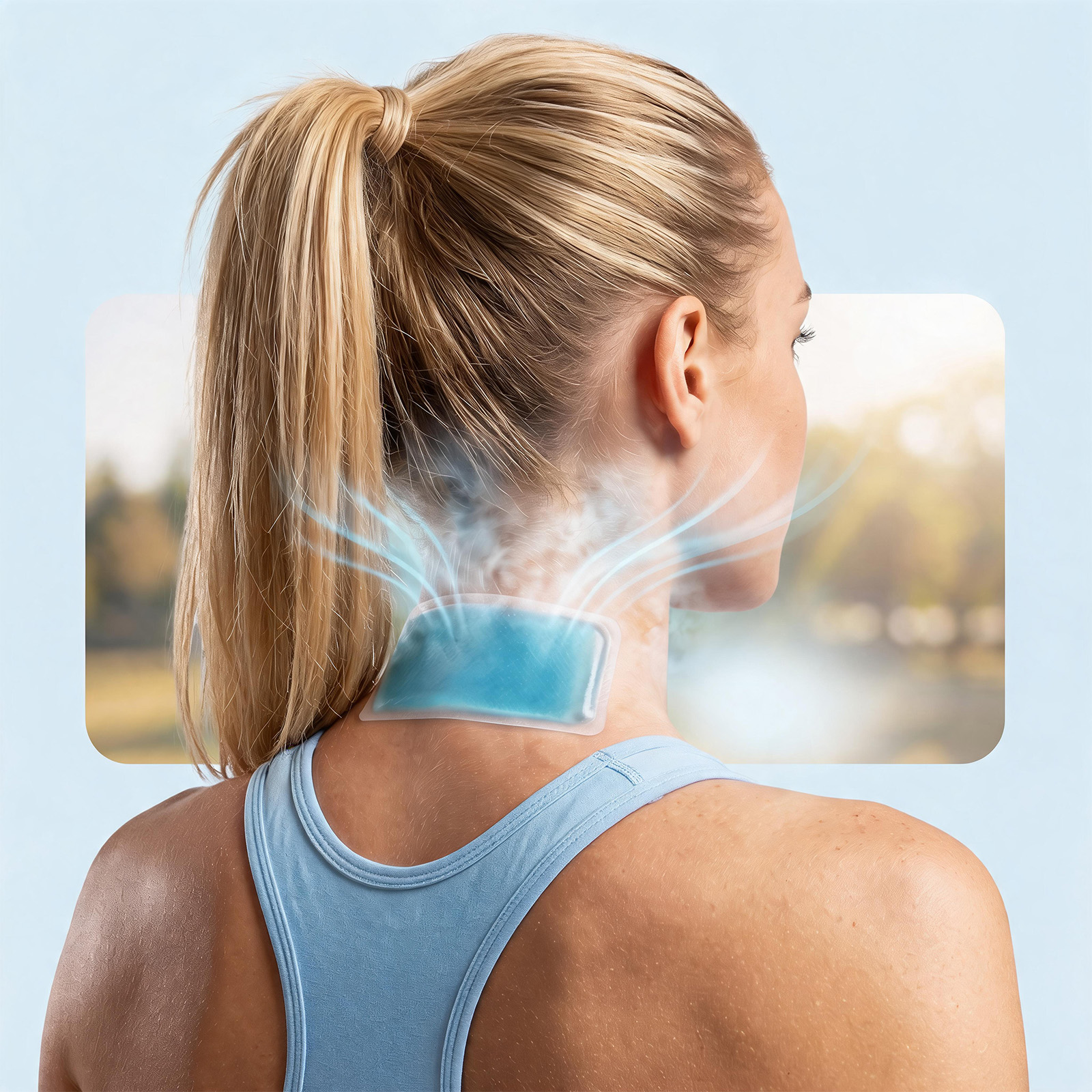 Body Cooling Patch Daily Sports Summer Outdoor Cold Compress Physical Cooling Breathable Thin Portable Sticker