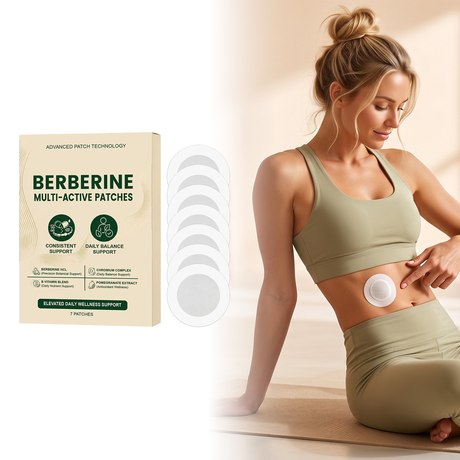Body Care Patch Mild Nurture Skin Multi Effect Comfort Skin Friendly Natural Portable Body Treatment Patch