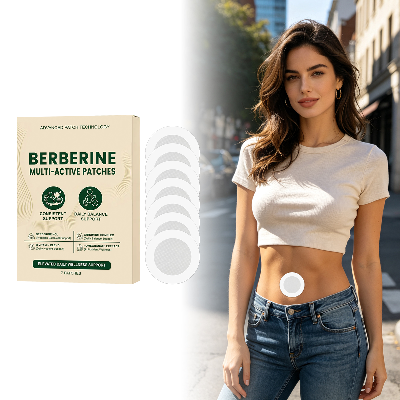 Body Care Patch Mild Nurture Skin Multi Effect Comfort Skin Friendly Natural Portable Body Treatment Patch
