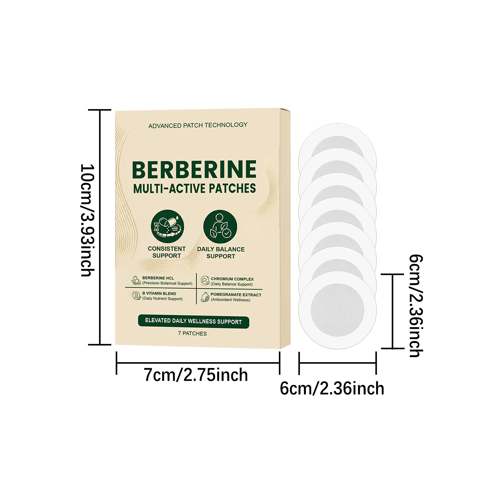 Body Care Patch Mild Nurture Skin Multi Effect Comfort Skin Friendly Natural Portable Body Treatment Patch