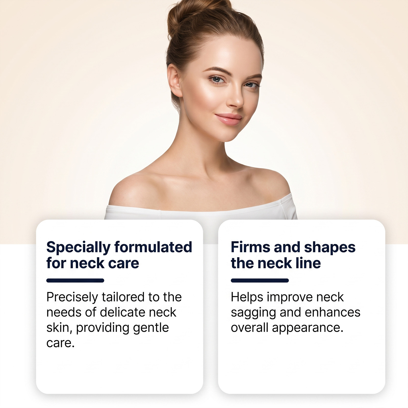 Neck Moisturizing Cream Gentle Formula Delicate Nourish Daily Hydrate Elastic Smooth Neck Skin Contour