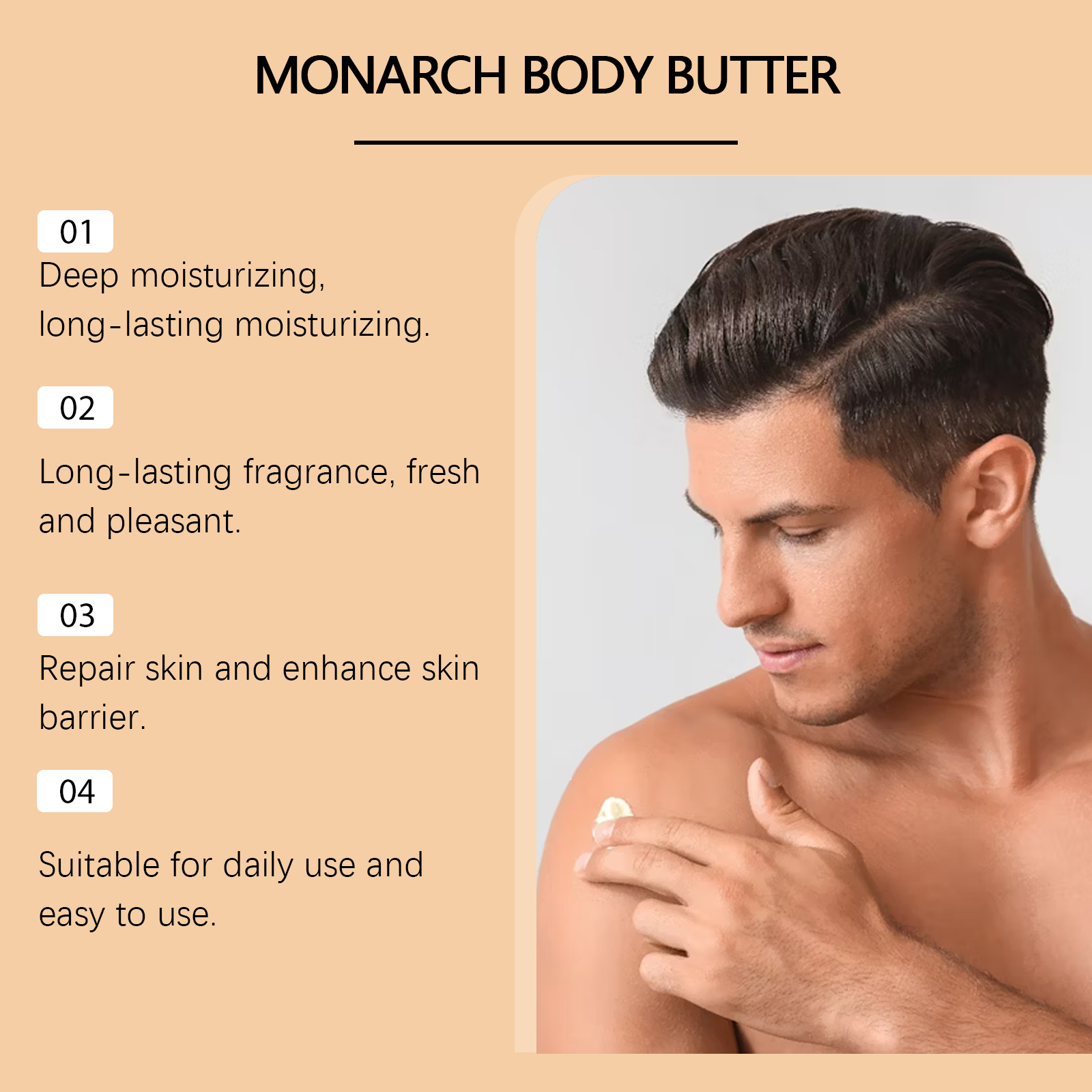 Men Moisturizing Cream Daily For Body Skin Hydrating Soft Delicate Skin External Care