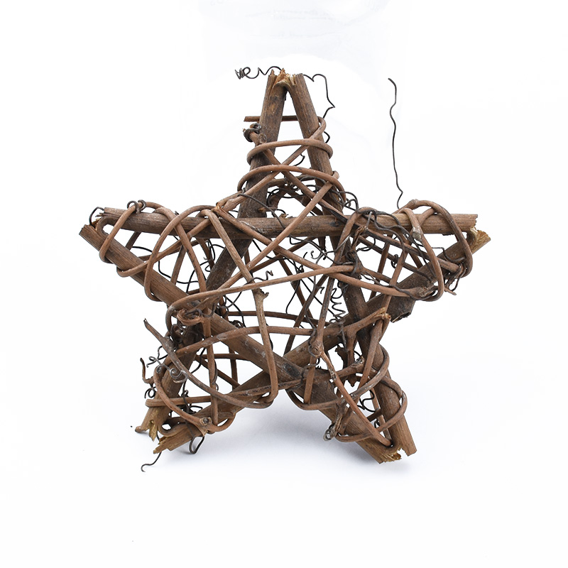 3PCS Star Wreath Natural Vine Hanging Ornament for Home DIY Indoor Outdoor Use Christmas Decoration
