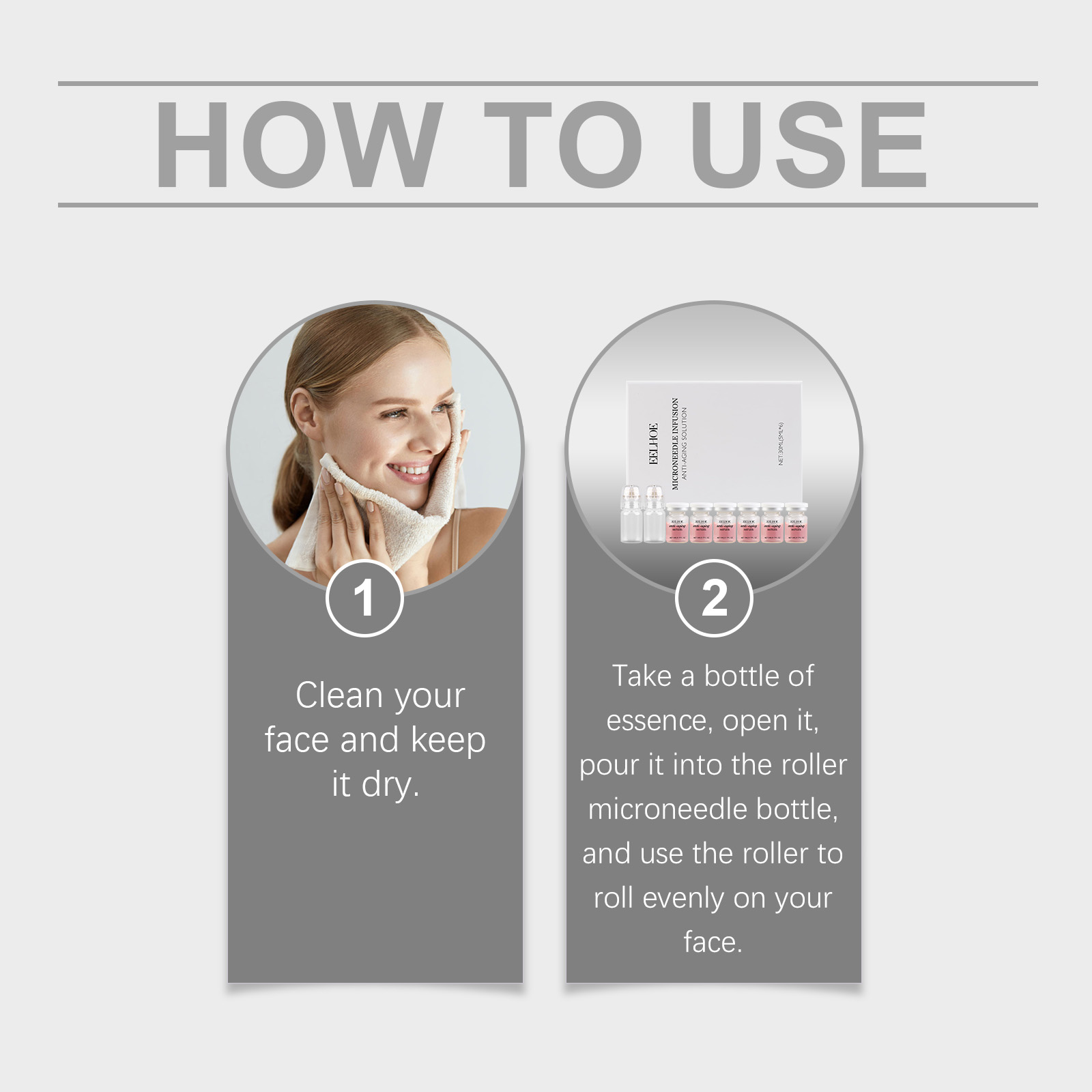 Moisturizing Skincare Roller Set Moisturize Tighten Skin Improve Fine Lines Daily Care Essence Liquid