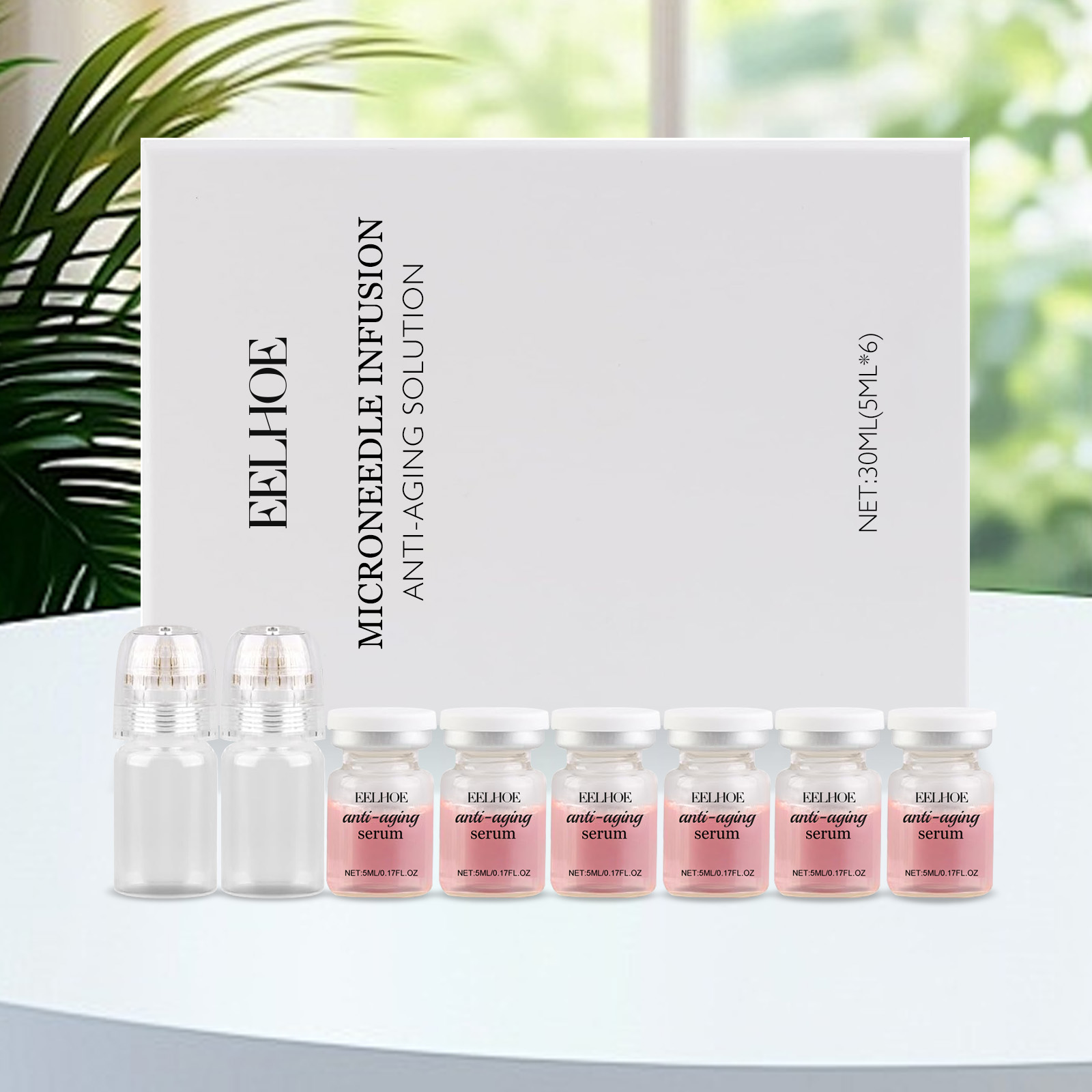 Moisturizing Skincare Roller Set Moisturize Tighten Skin Improve Fine Lines Daily Care Essence Liquid