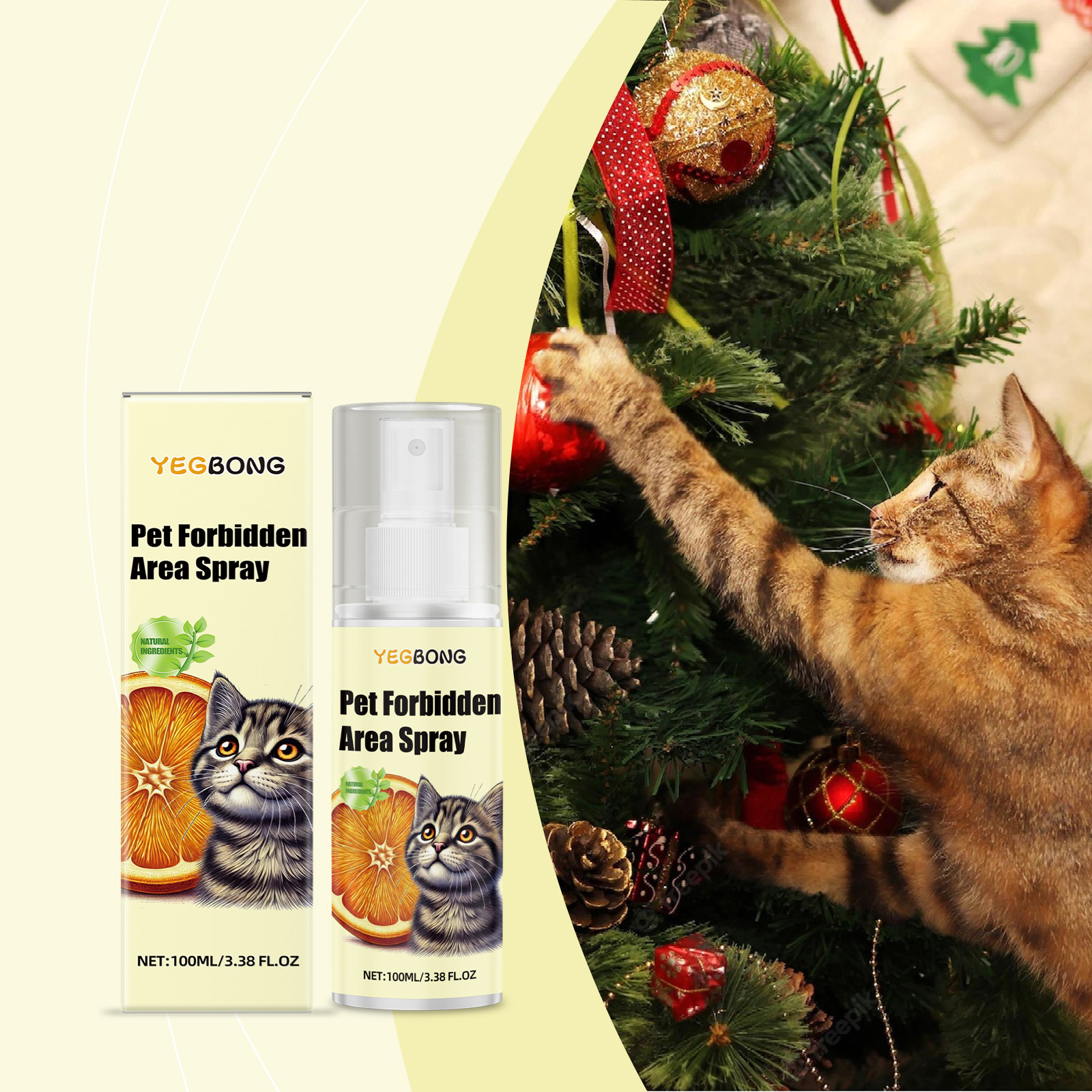 Indoor Cat Repellent Spray Indoor Outdoor Prevent Cat Scratching Furniture Pee Household Repellent