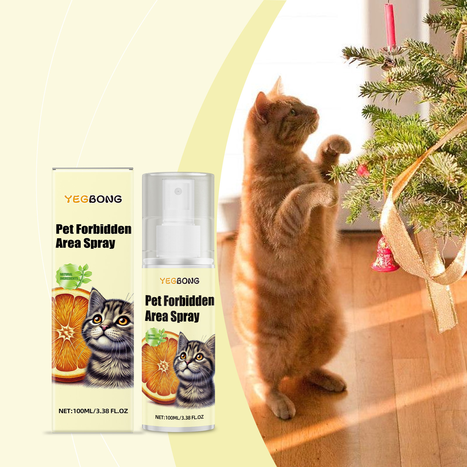 Indoor Cat Repellent Spray Indoor Outdoor Prevent Cat Scratching Furniture Pee Household Repellent