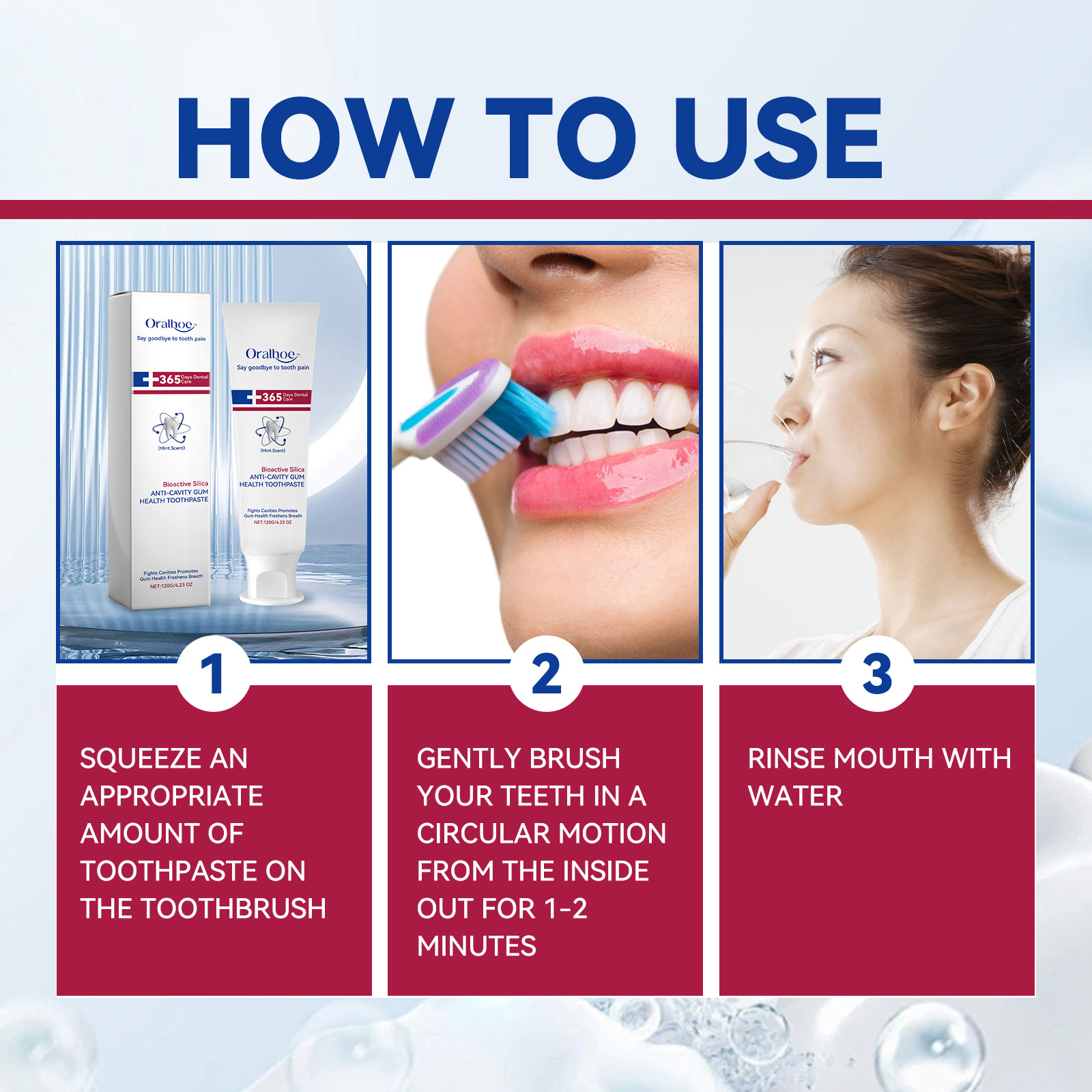 Anti Cavity Whitening Toothpaste Cleans Yellow Teeth Stains Plaque Freshens Breath Cleans And Protects Teeth
