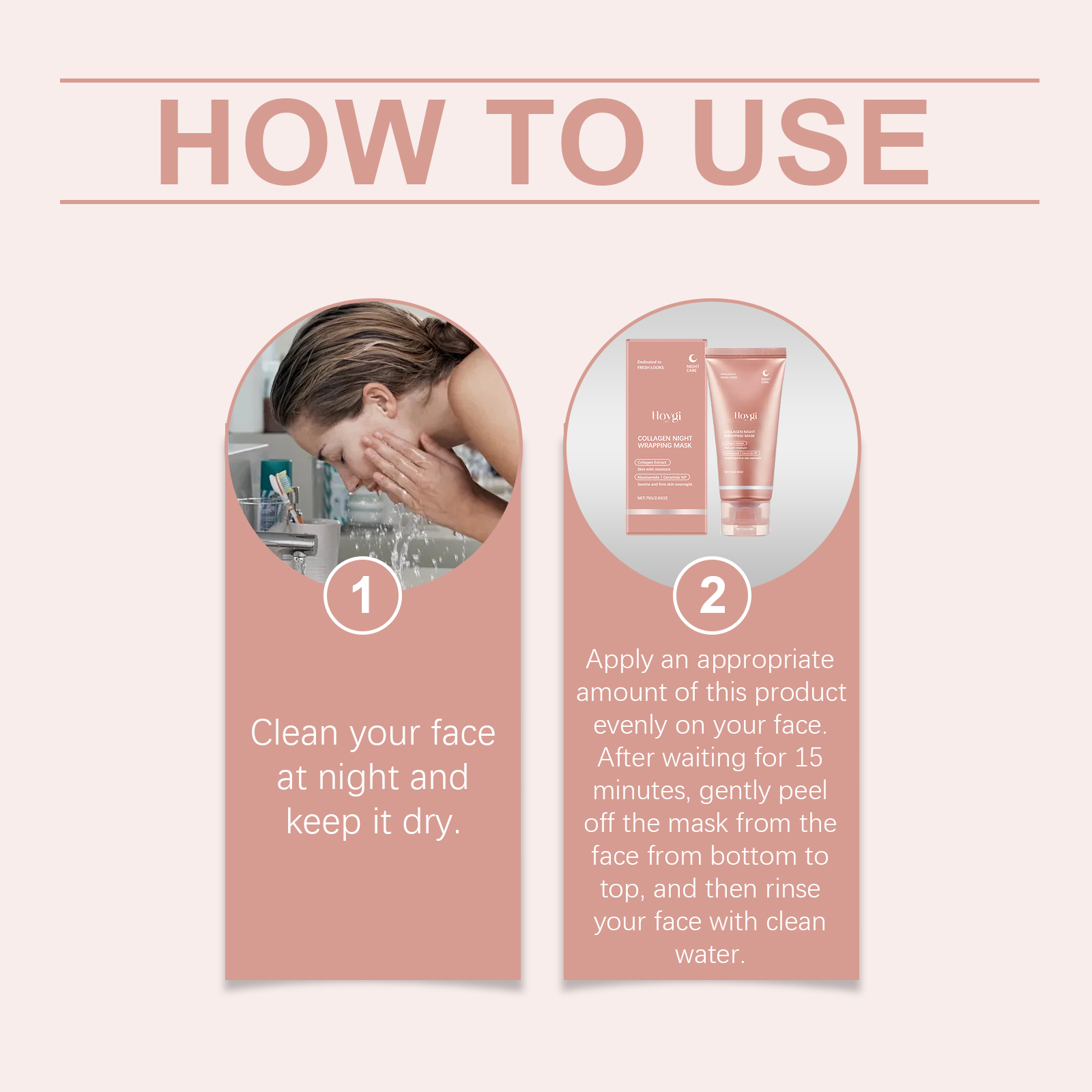 Collagen Peel Off Mask Deep Cleansing Exfoliating Hydrating For Glowing Skin Daily Home Facial Care