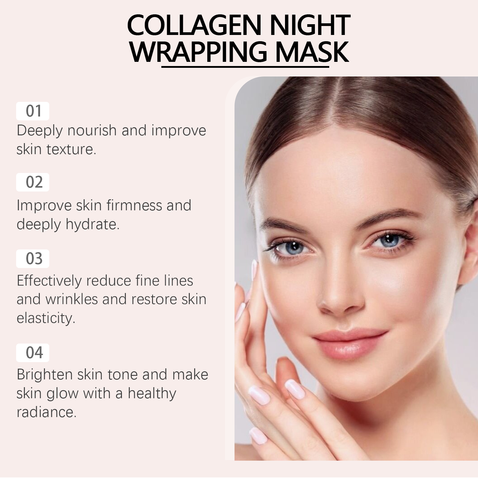 Collagen Peel Off Mask Deep Cleansing Exfoliating Hydrating For Glowing Skin Daily Home Facial Care