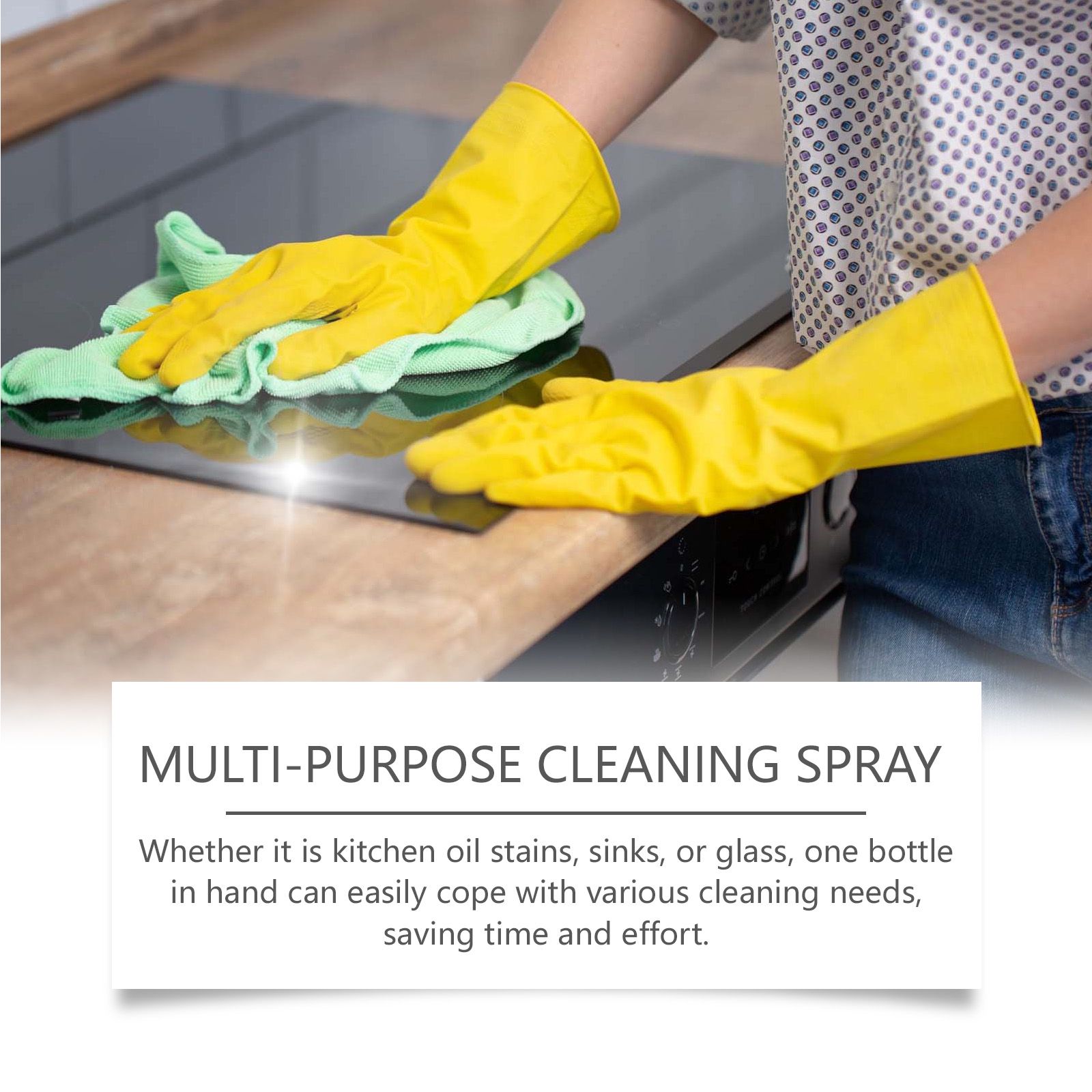 Kitchen Foam Cleaner For Stove Cookware Multi Surface Grease And Stain Removal