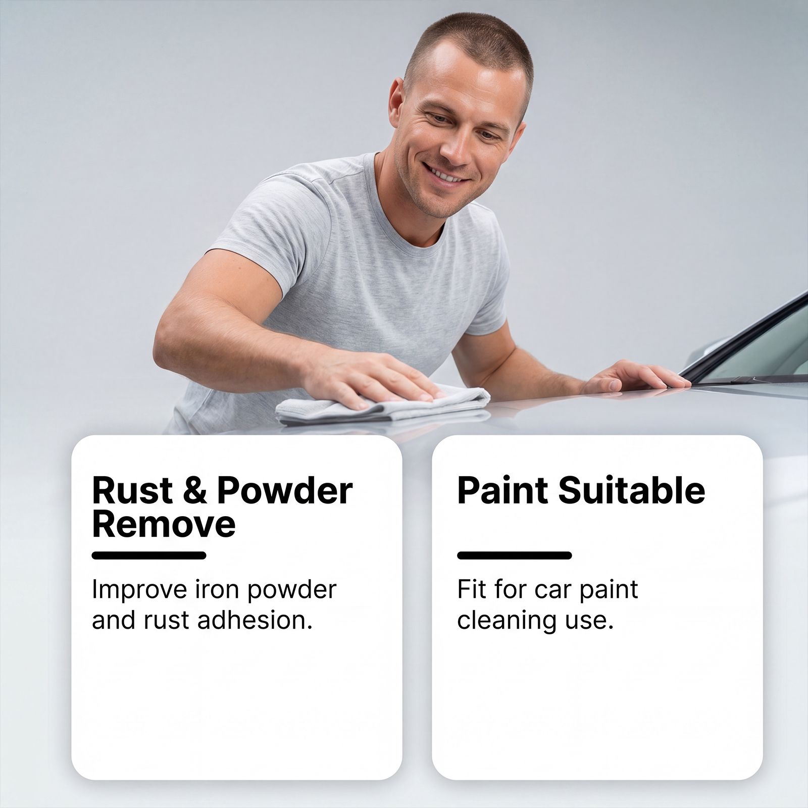 Car Rust Cleaner Spray For Metal Surface Rust Removal And Wheel Care