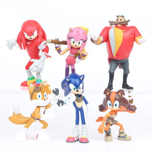 (2) Sonic the Hedgehog Figures Toy Pvc Toy Characters Figure Kids Toy Gifts