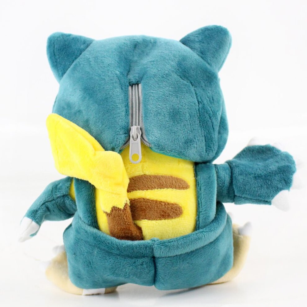 Pokemon Soft Plush Toy Stuffed Doll 20CM Cosplay Snorlax Pikachu Cross Dressing
