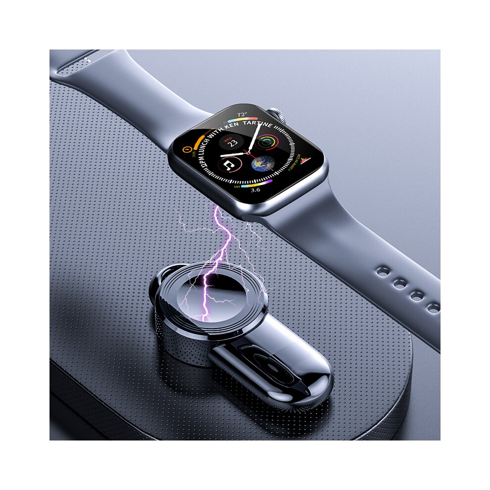 (Black) Watch magnetic wireless charger portable iwatch