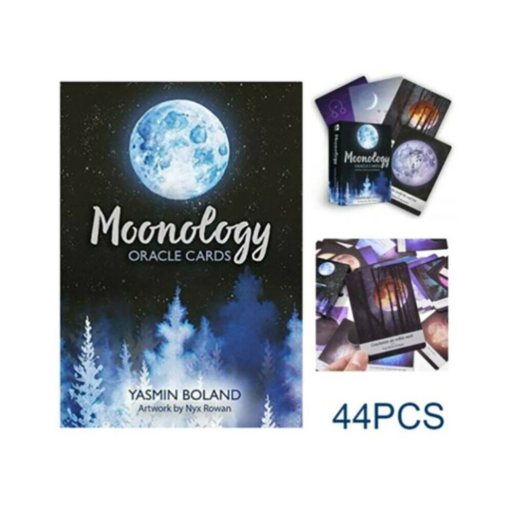 Tarot Cards Moonology Oracle Card A 44 Cards Deck English  Practical Party Board Game Divination Fate Game Affectional Cards for Beginners Gift