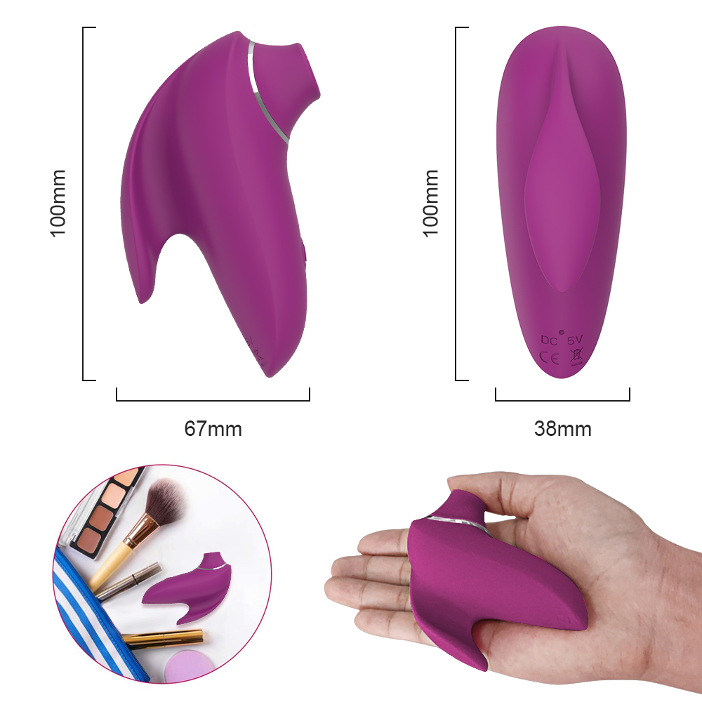 (Red) Sucking Vibrator Sex Toy For Women Vibrating Sucker Oral Clitoris Stimulator Sex Suction Egg Vibrator Female Adults Product