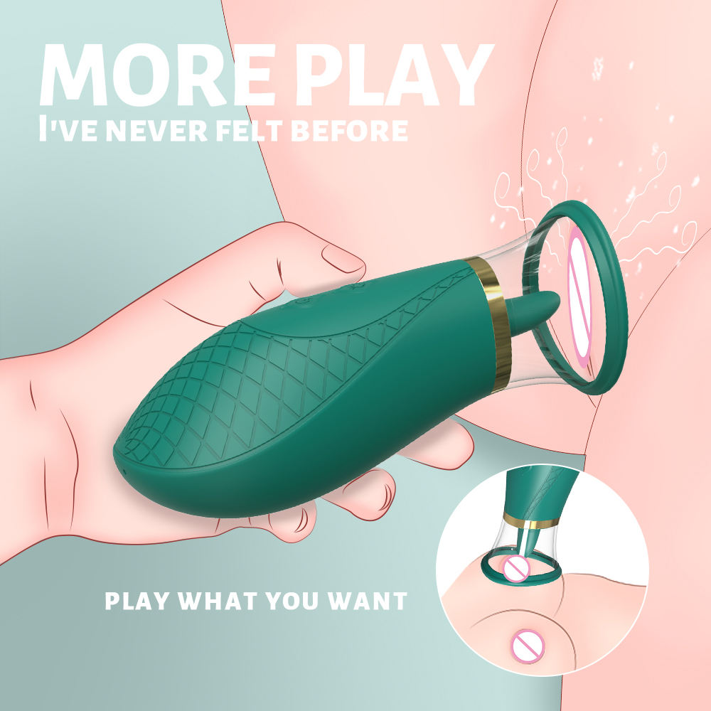 G-Spot Vibrator Handheld Licking Tongue Sex Toys for Women Nipple Clitoris Stimulation Sucker Dildo Adult Toys