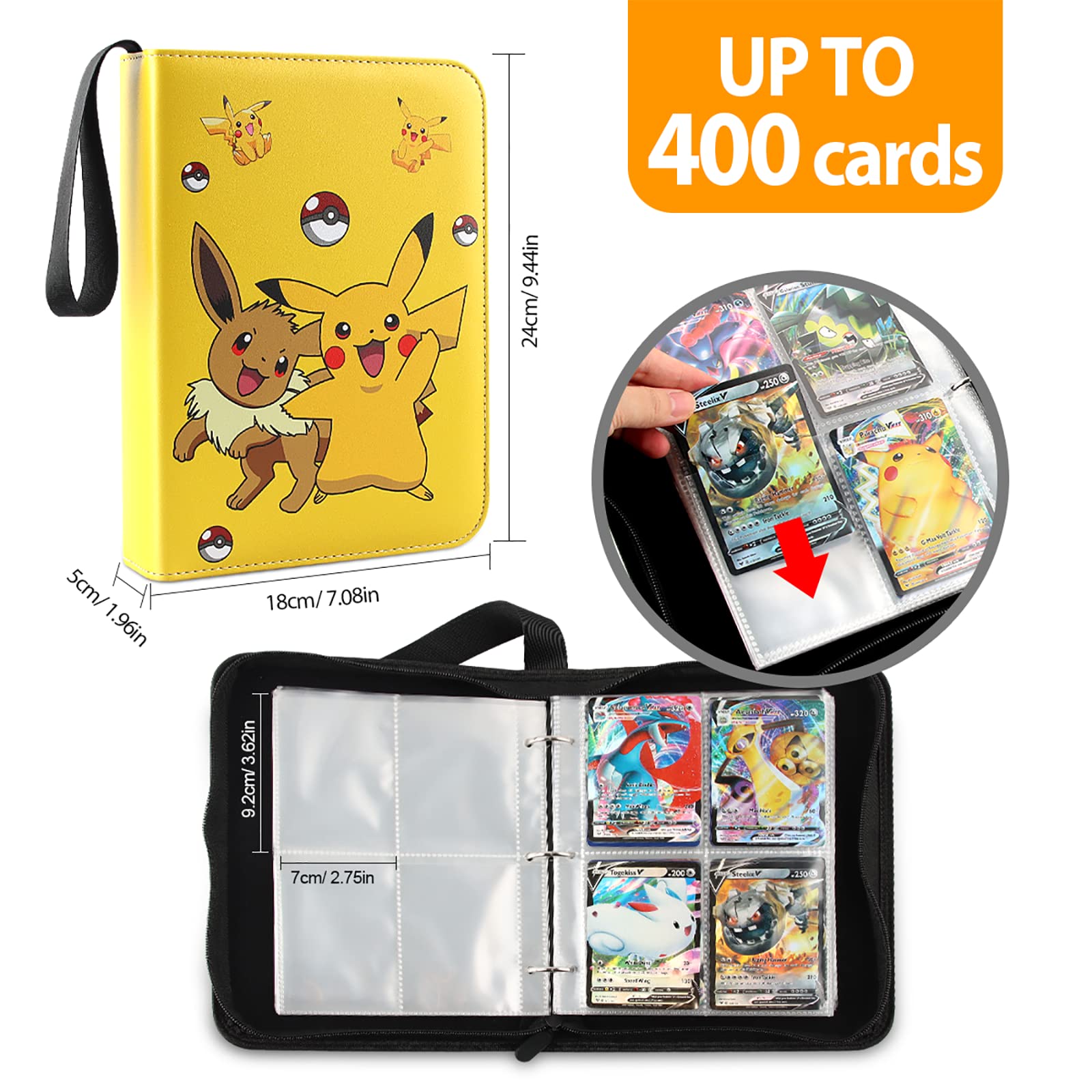 Trading Card Holder Album Card Collection Binder Cards GX EX Trainer Albums