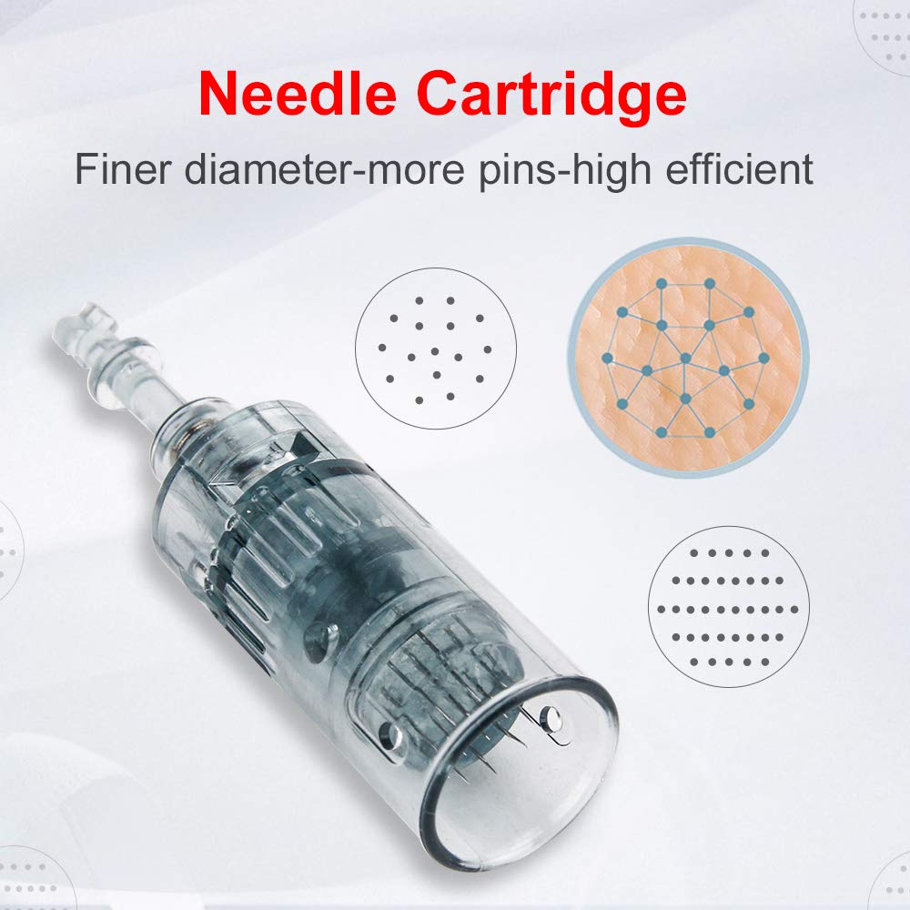 Dr. Pen Ultima M8 Microneedling Pen Professional Wireless Derma Beauty Machine Multi Function Electric Skin Pen for Face and Body with 20 Pcs Replacement Tips 6Pcs 16pins 6Pcs 36pins 8Pcs Nano Round