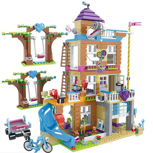 Friends Building Blocks  Hotel and House Toys for Girl Figures Bricks Christmas Gift